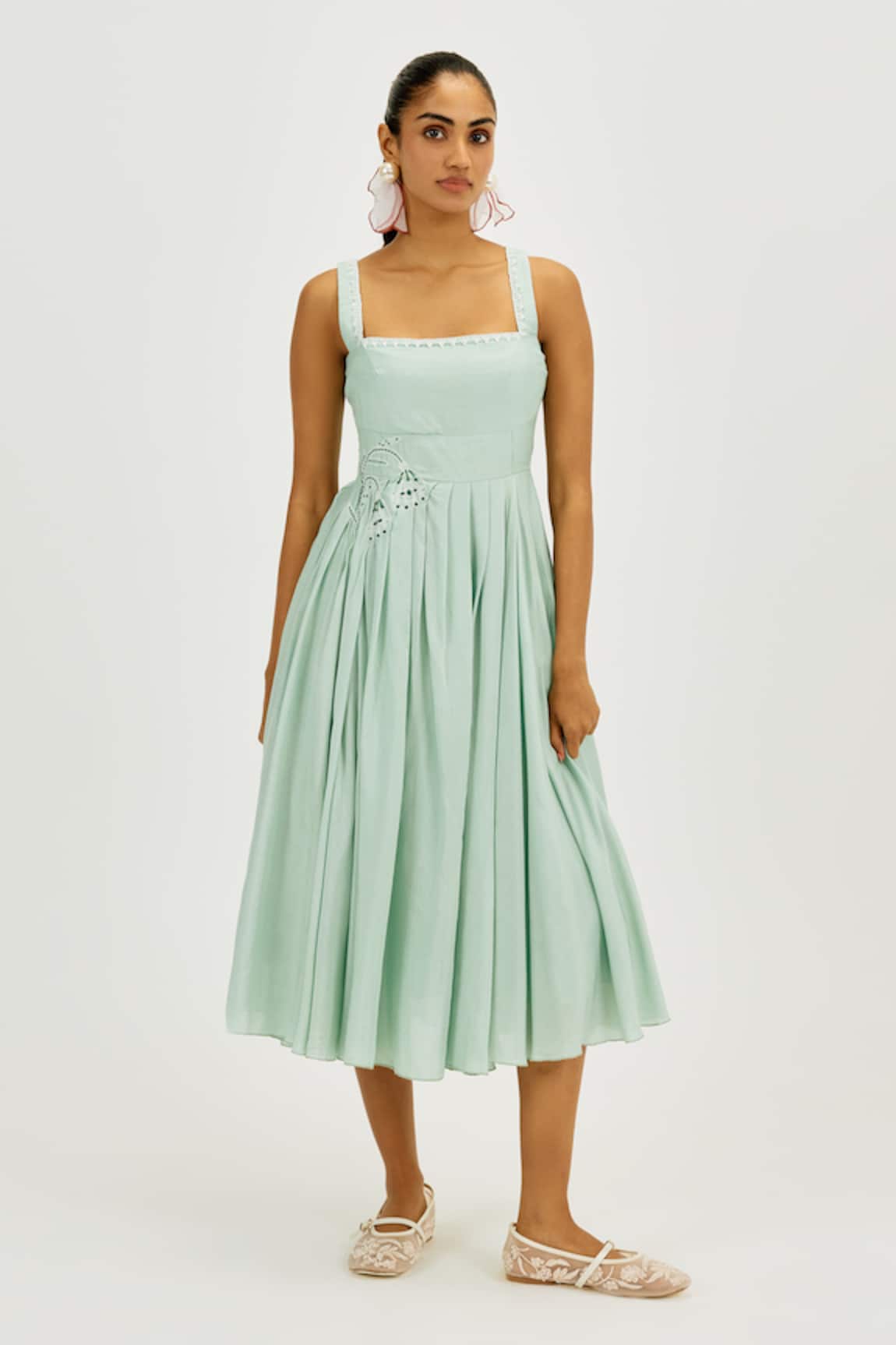 Jodi Cuna Pleated Dress 
