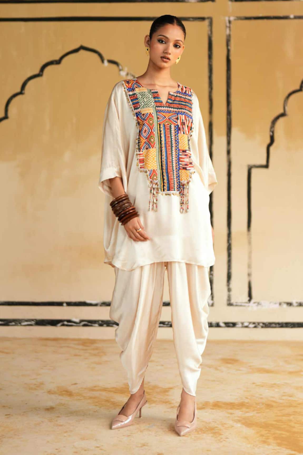 Rainas Marusthal Muse Top & Dhoti Pant Set