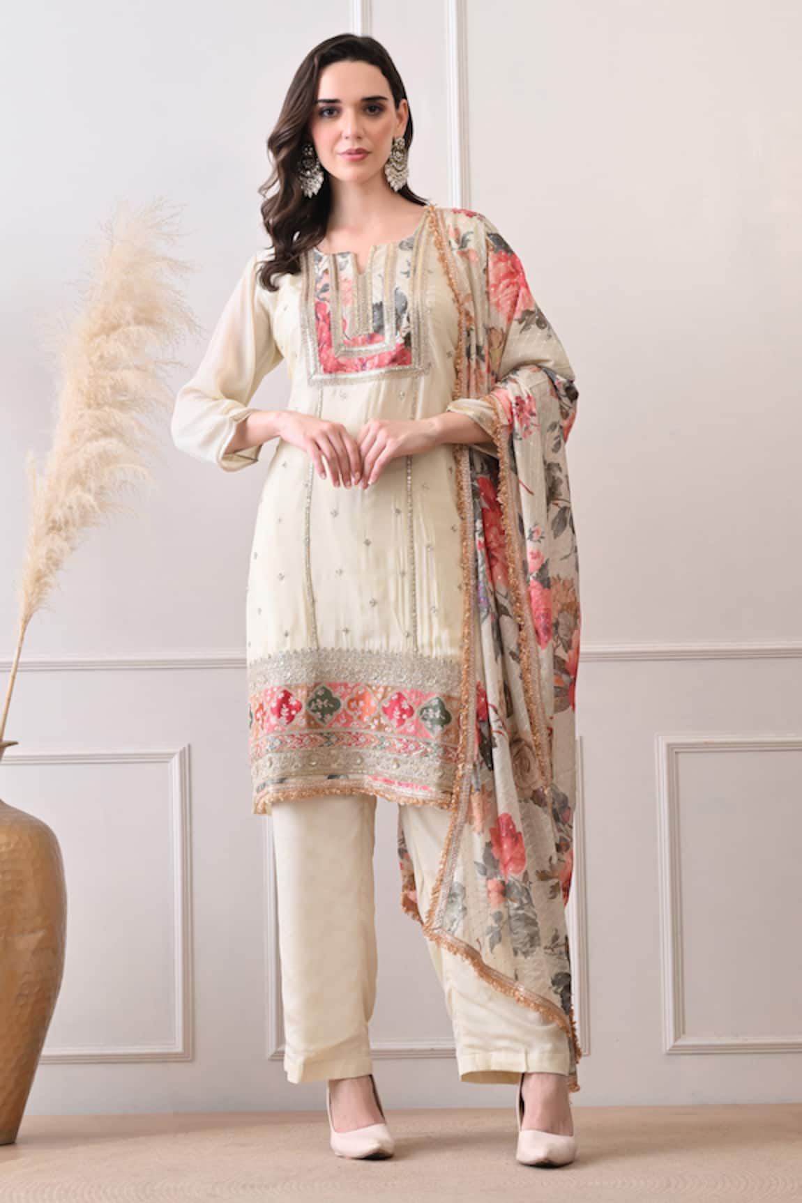 Peenacolada Floral Pattern Kurta Set 