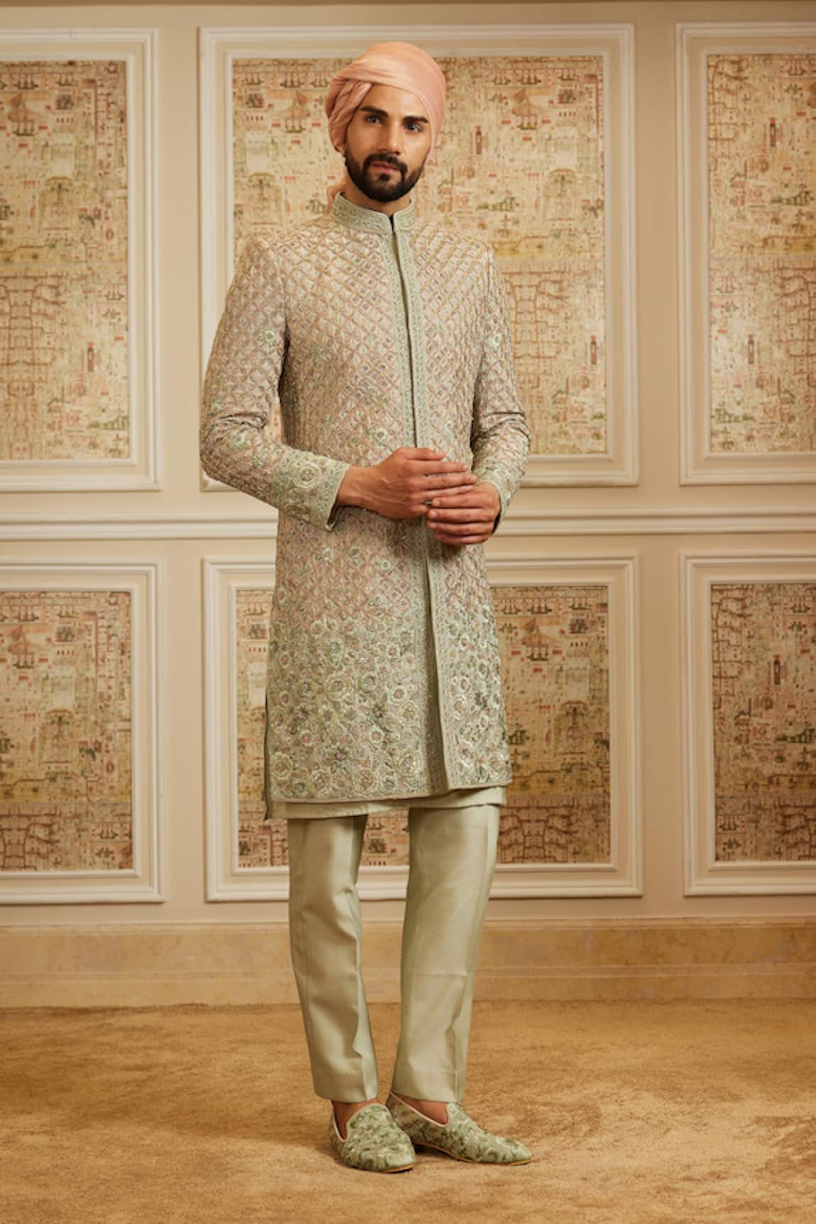 Roqa Afshin Embroidered Sherwani Set 