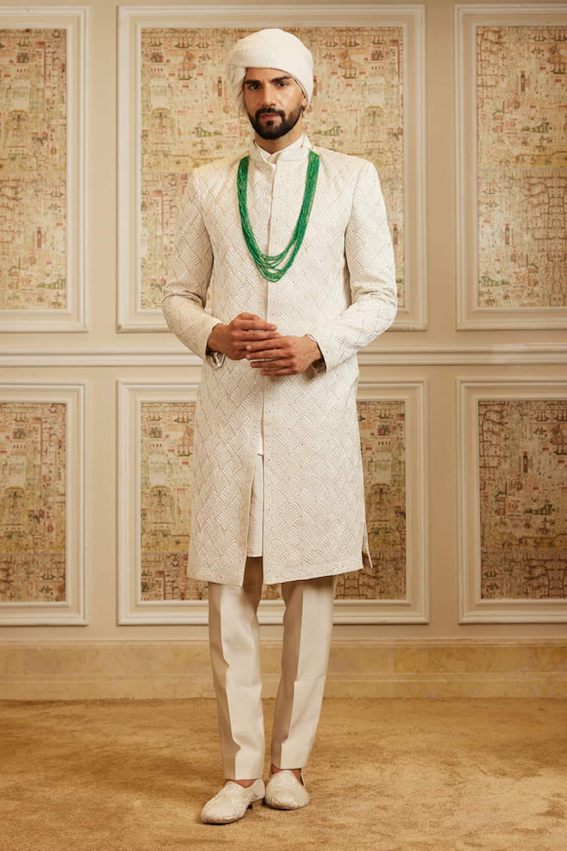 Roqa Farzaan Embroidered Sherwani Set 