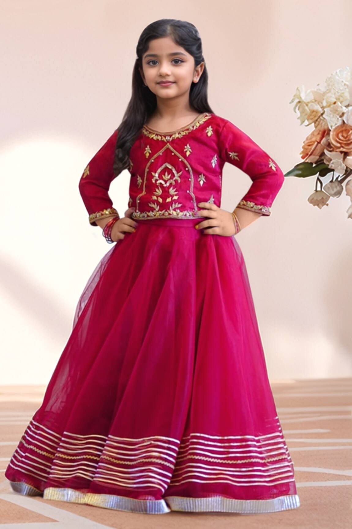 Samyukta Singhania Gota Patti Work Lehenga With Blouse 