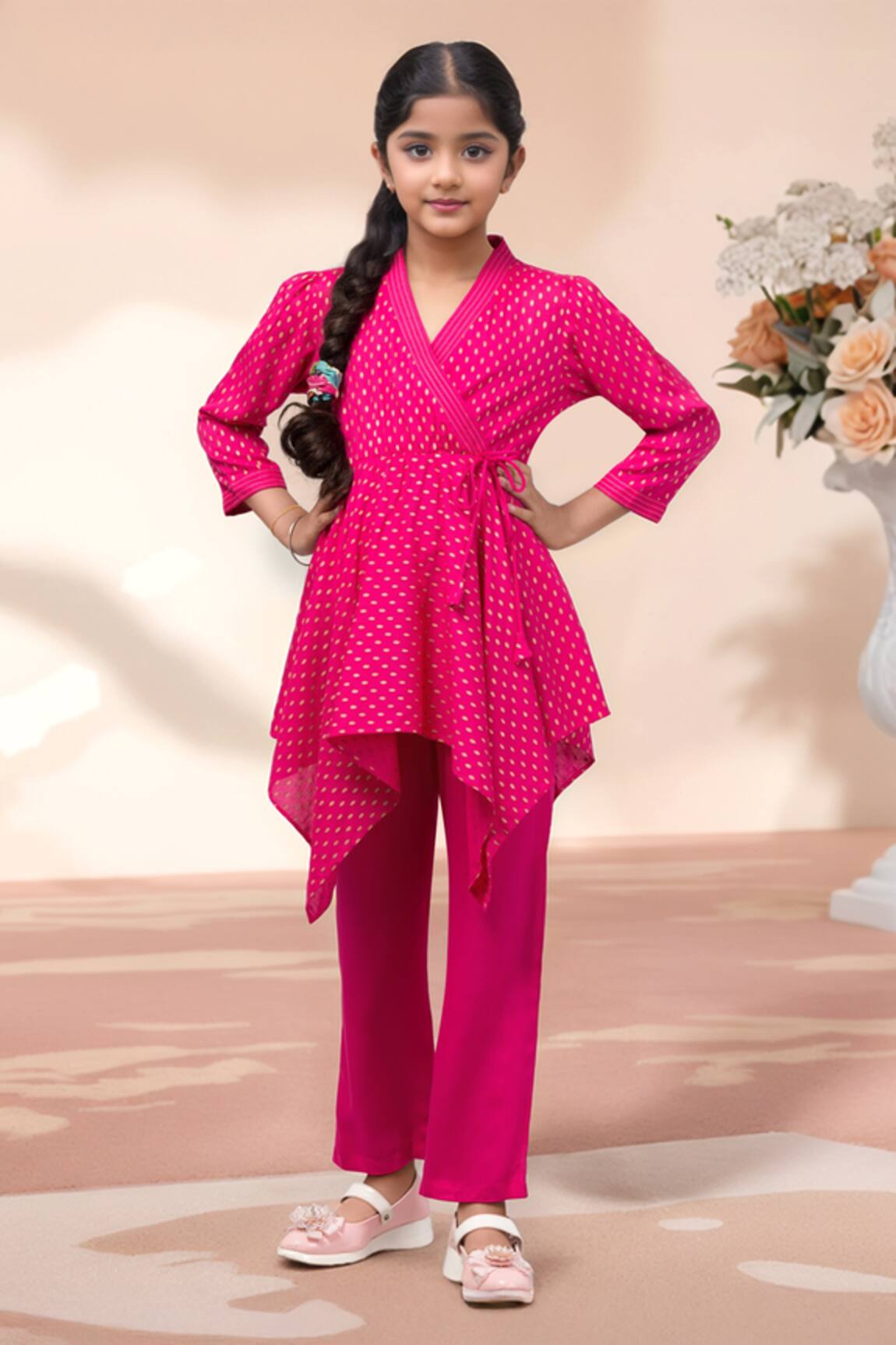 Samyukta Singhania Butti Pattern Kurta With Salwar 