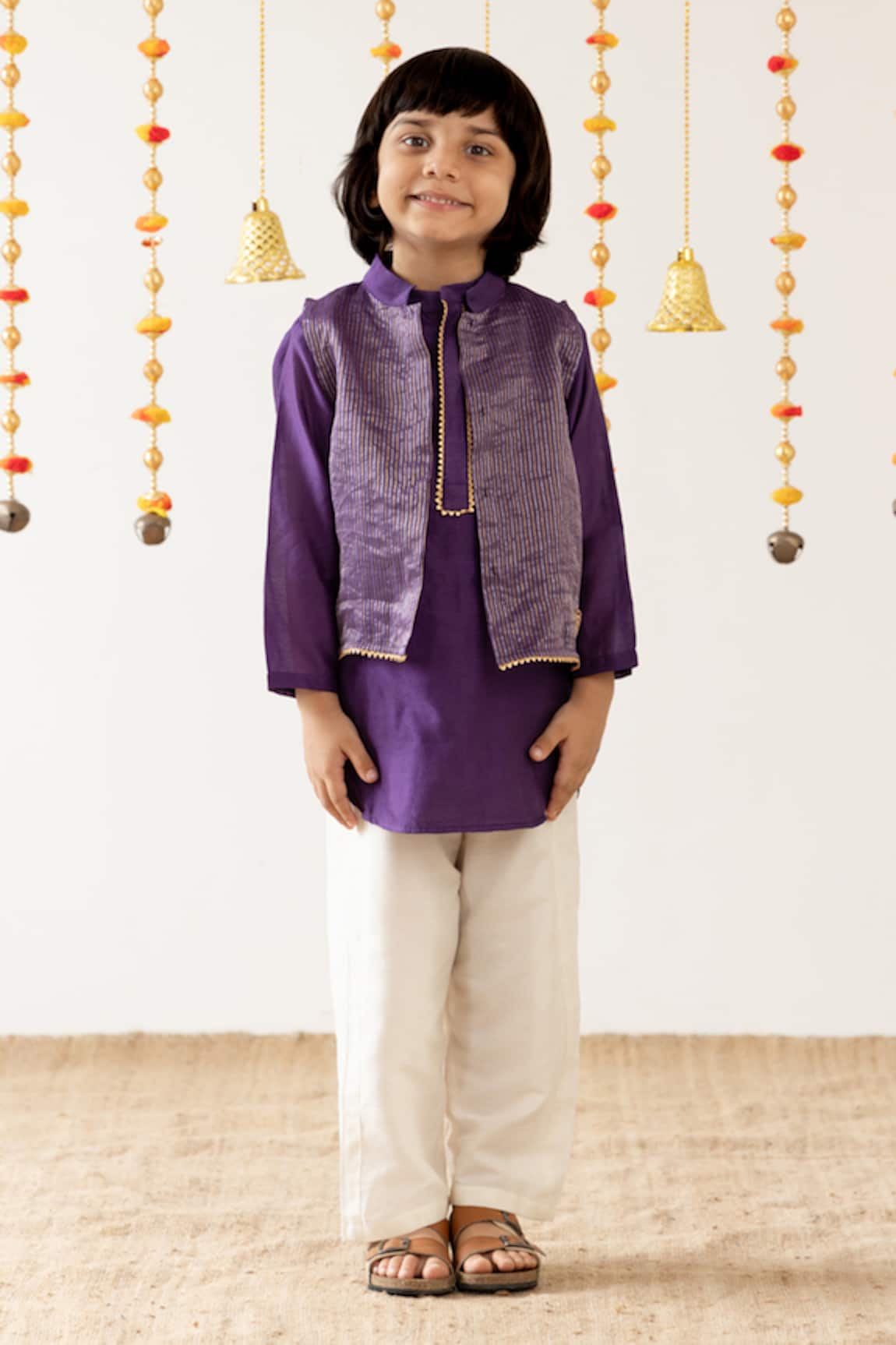 Risa Dreamworld Stripe Pattern Jacket & Pant Set