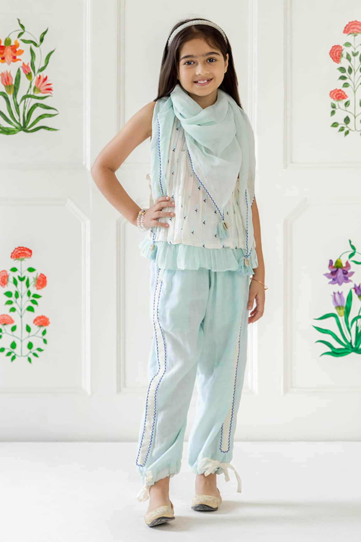 Risa Dreamworld Rasbhari Top & Trouser Set