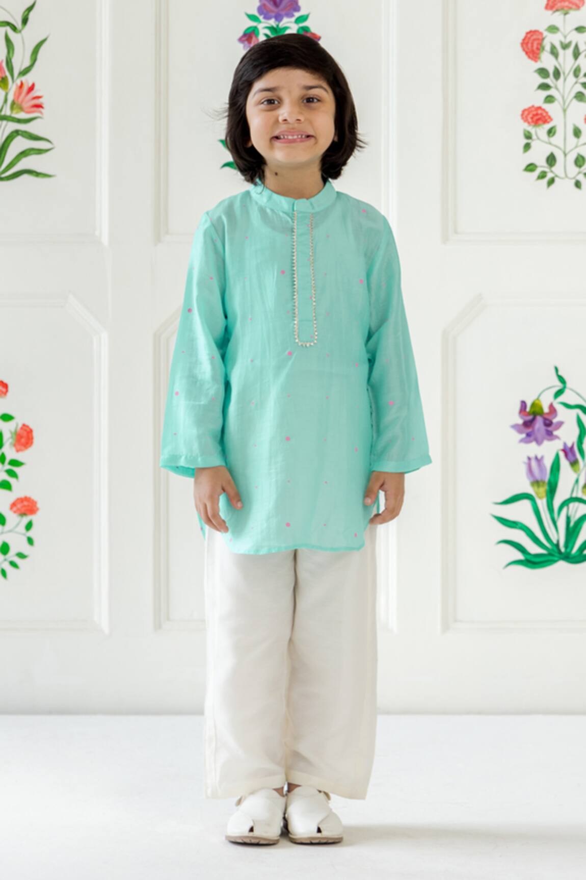 Risa Dreamworld Mint Aqua Kurta Set