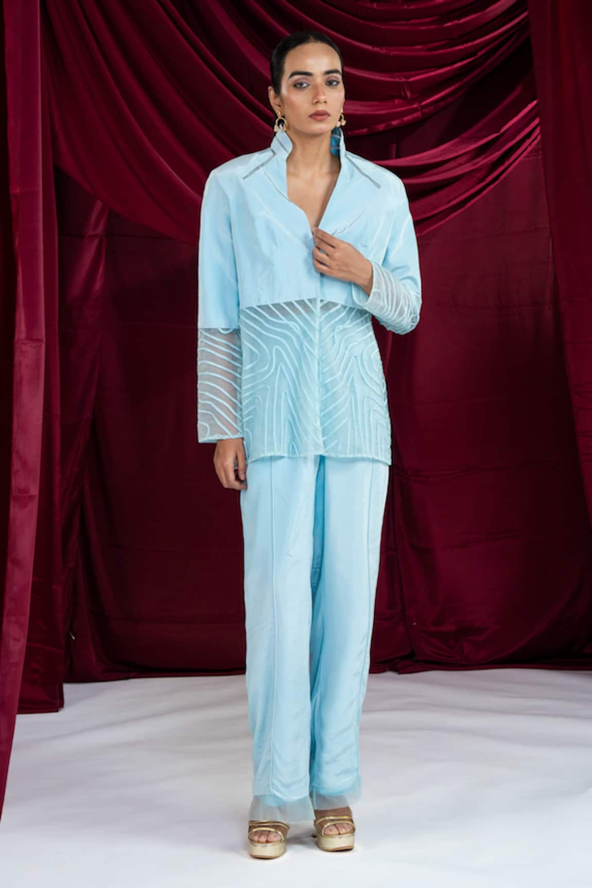 Ellemora Fashions Frosted Top With Pant 