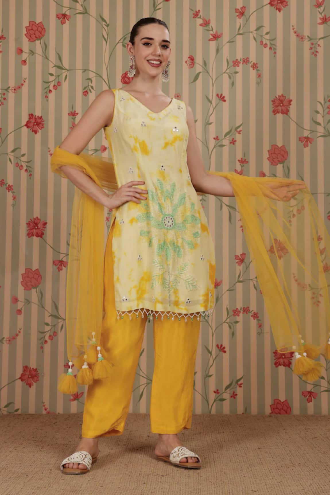 Nitisha Kashyap Official Tie-Dye Kurta Pant Set 