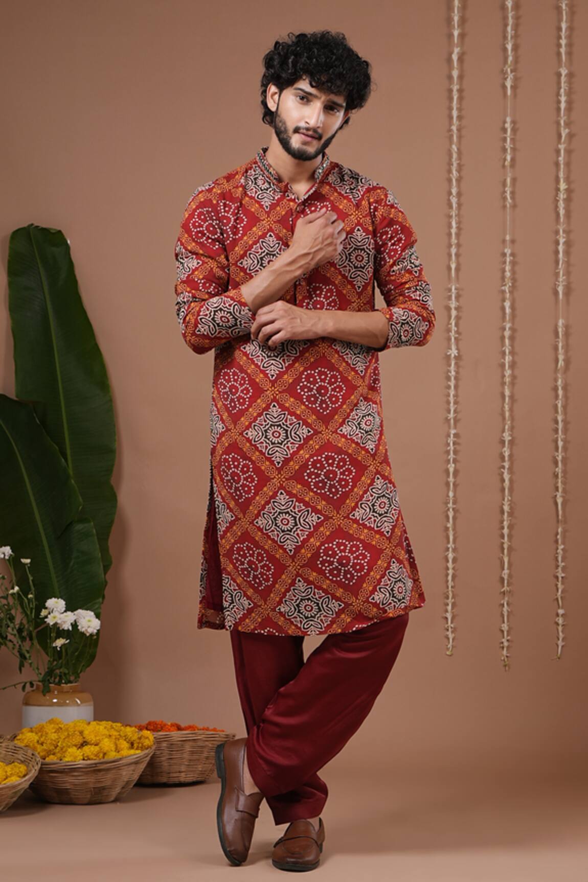 Ahi Clothing Bandhani Kurta & Salwar Set 