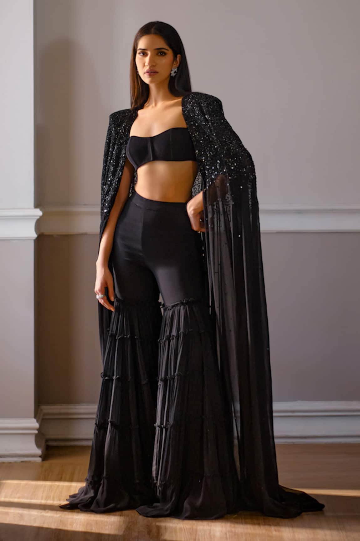 Maison 9002 Riley Hand Work Cape Gharara Set