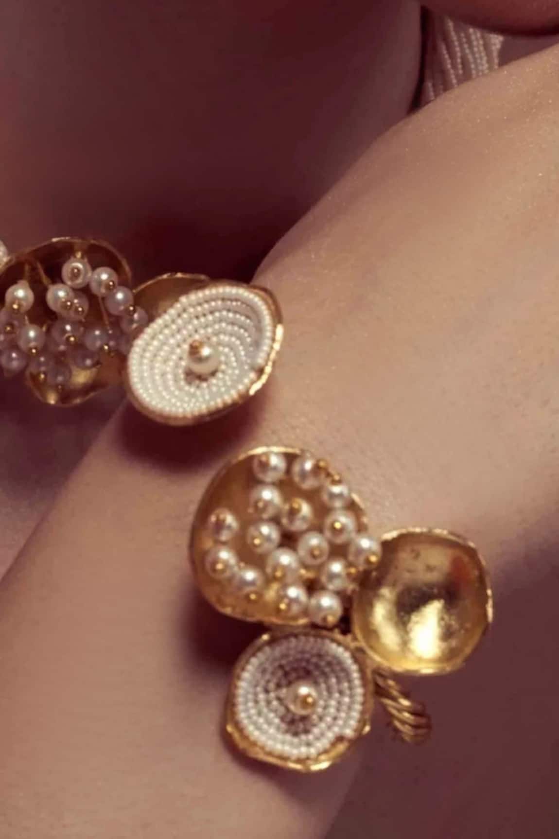 Hetal Shah Vatti Pearl Embellished Bracelet