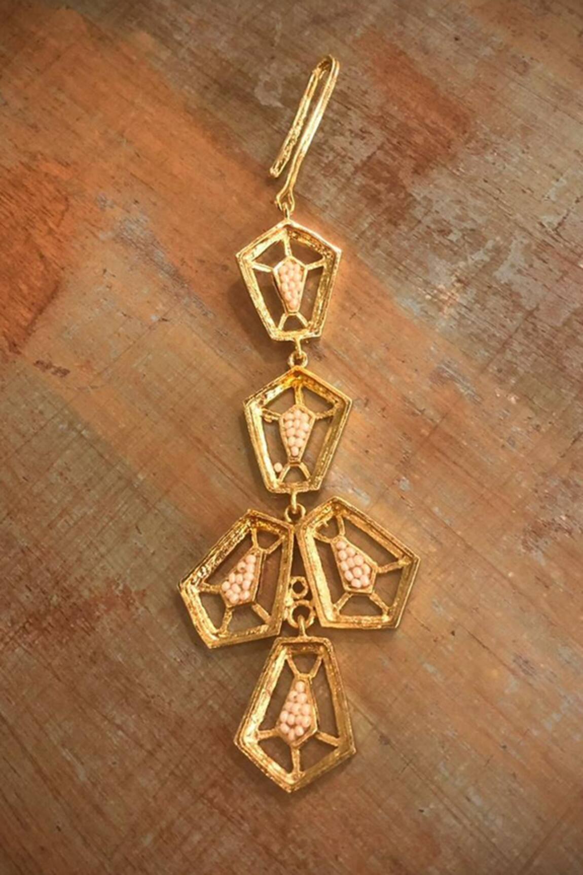 Hetal Shah Lantern Geometric Maangtikka 