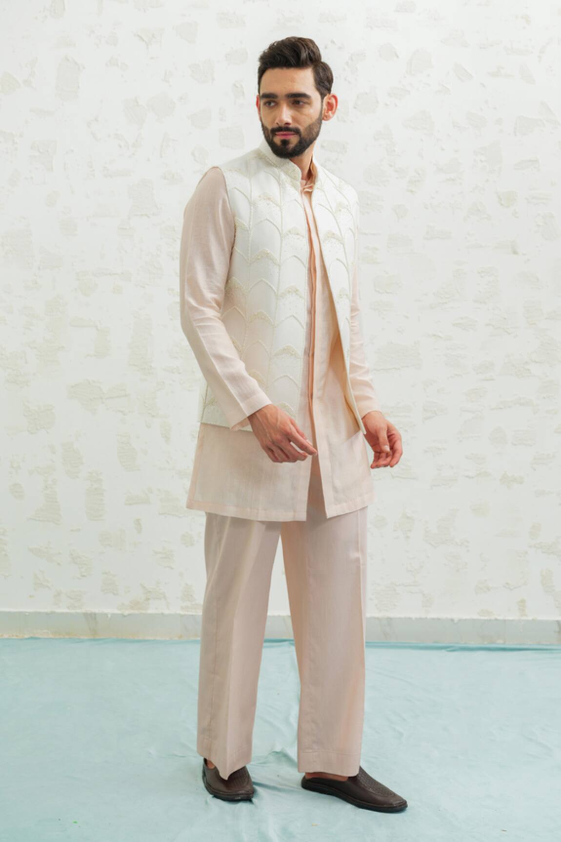 Runit Gupta Multi Arch Ivory Bundi 