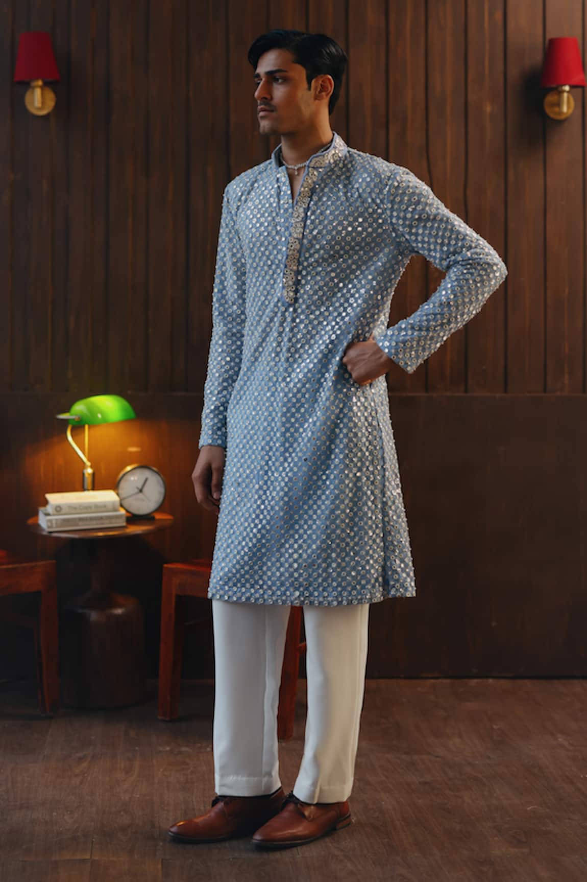 Twenty Nine Beadwork Jaal Kurta & Pant Set
