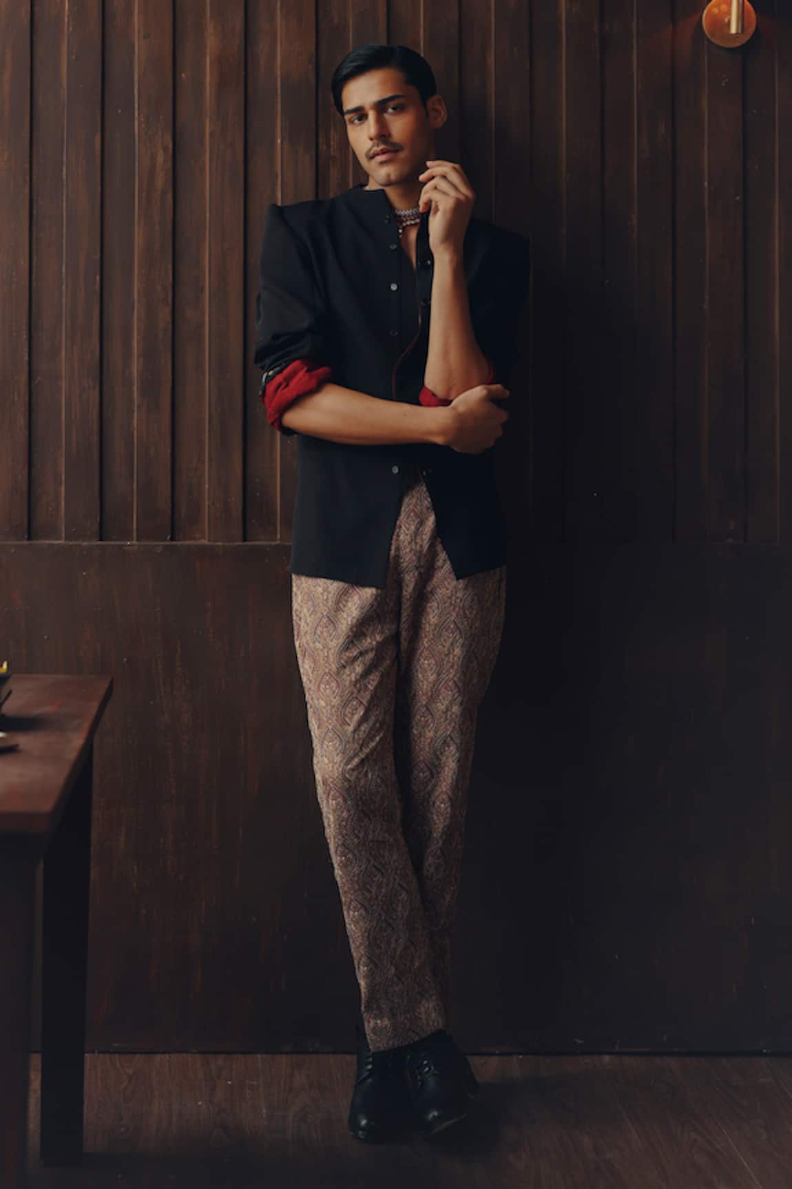 Twenty Nine Kantha Embroidered Cotton Silk Pant