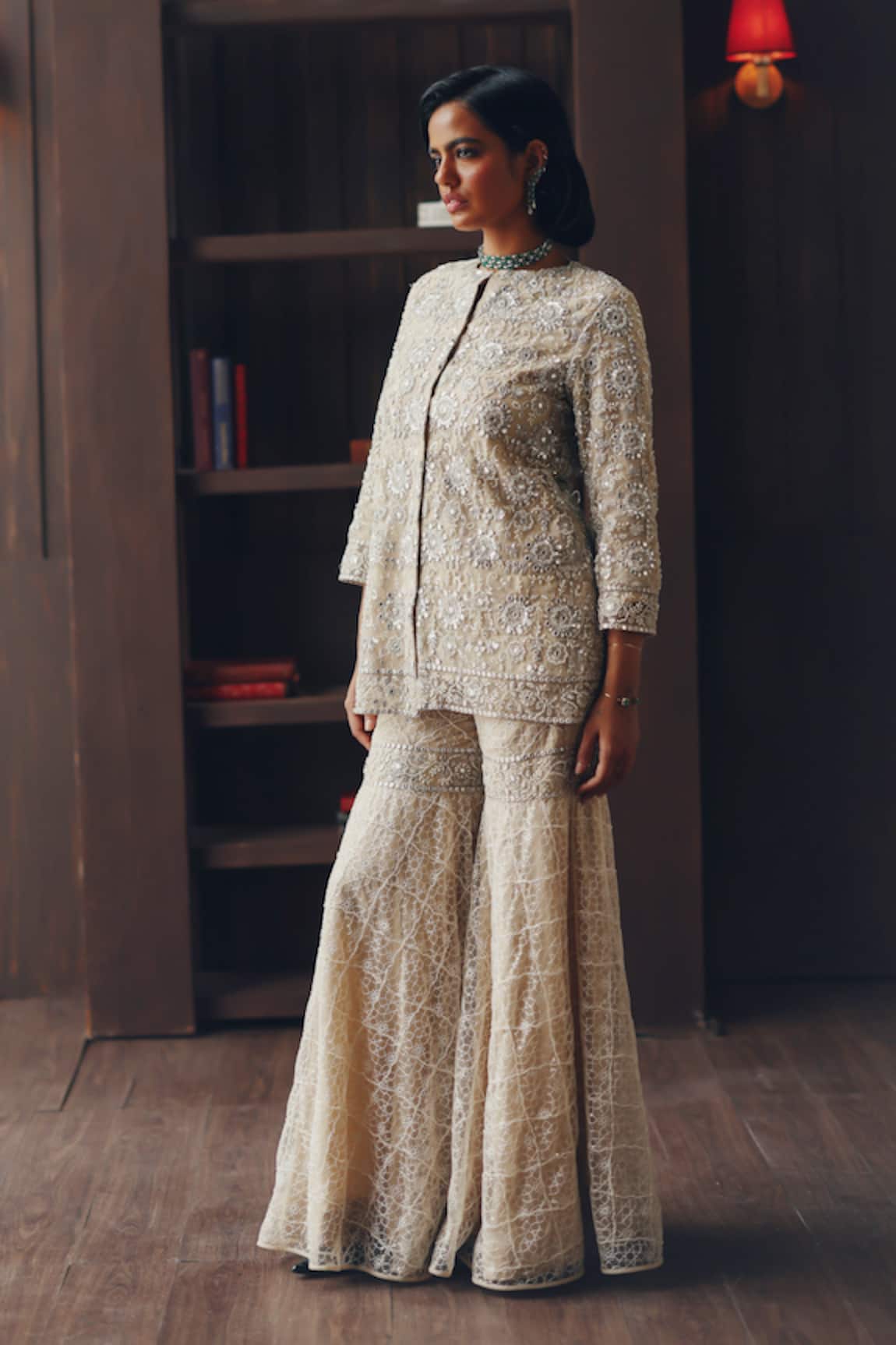 Twenty Nine Mirror & Beadwork Tulle Sharara