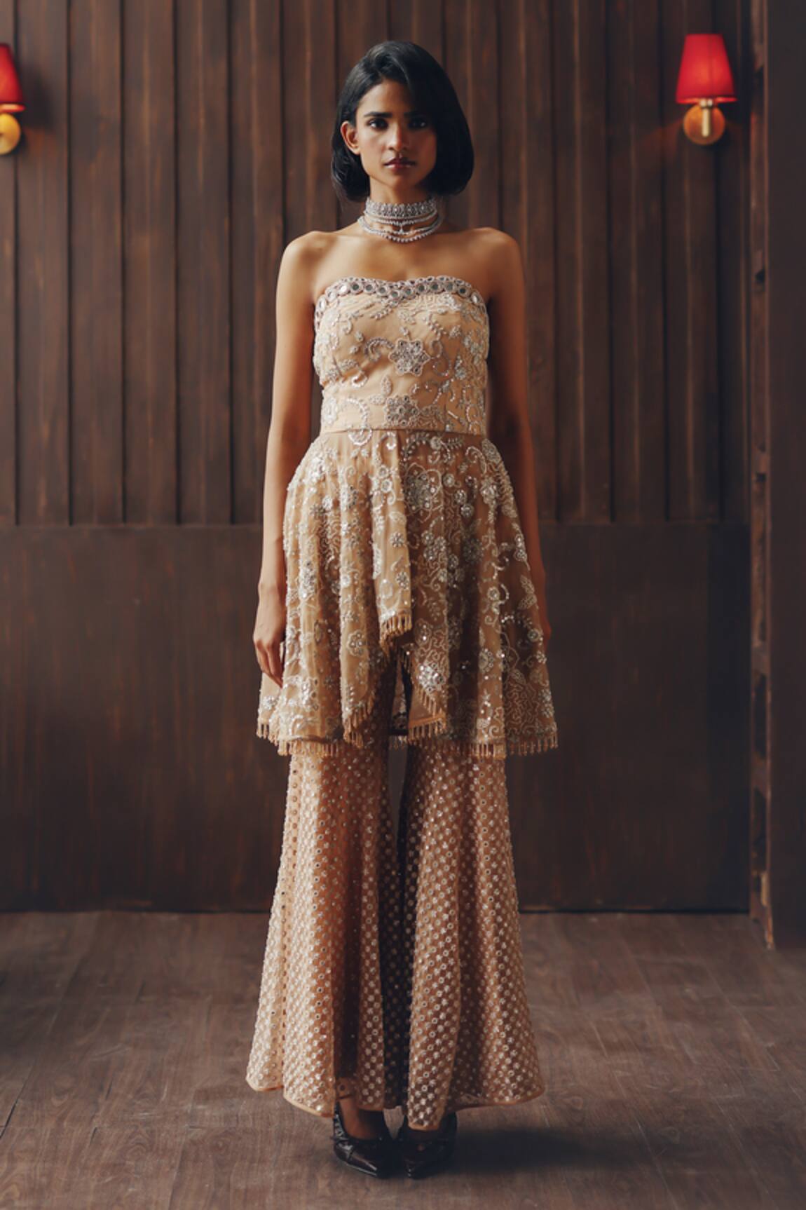 Twenty Nine Mirrorwork Beadwork Bootcut Pant