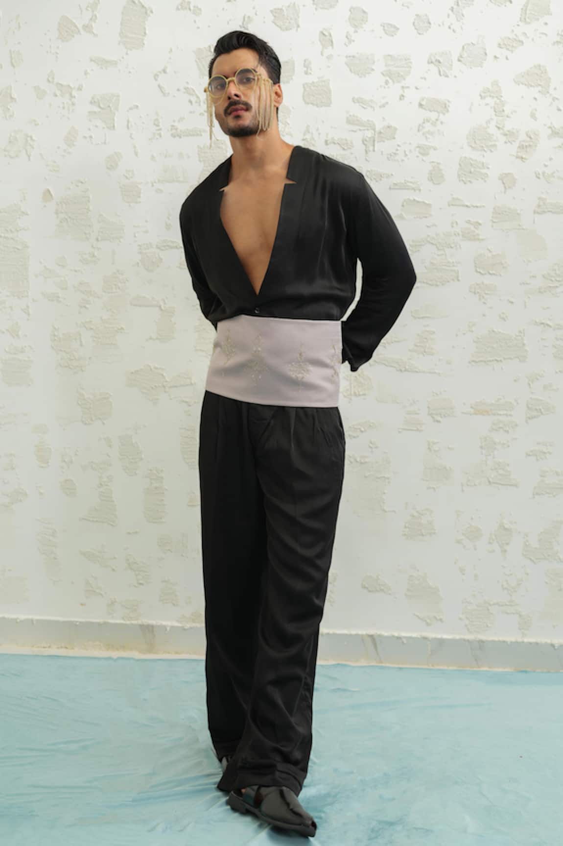 Runit Gupta Dusty Lilac Belt 