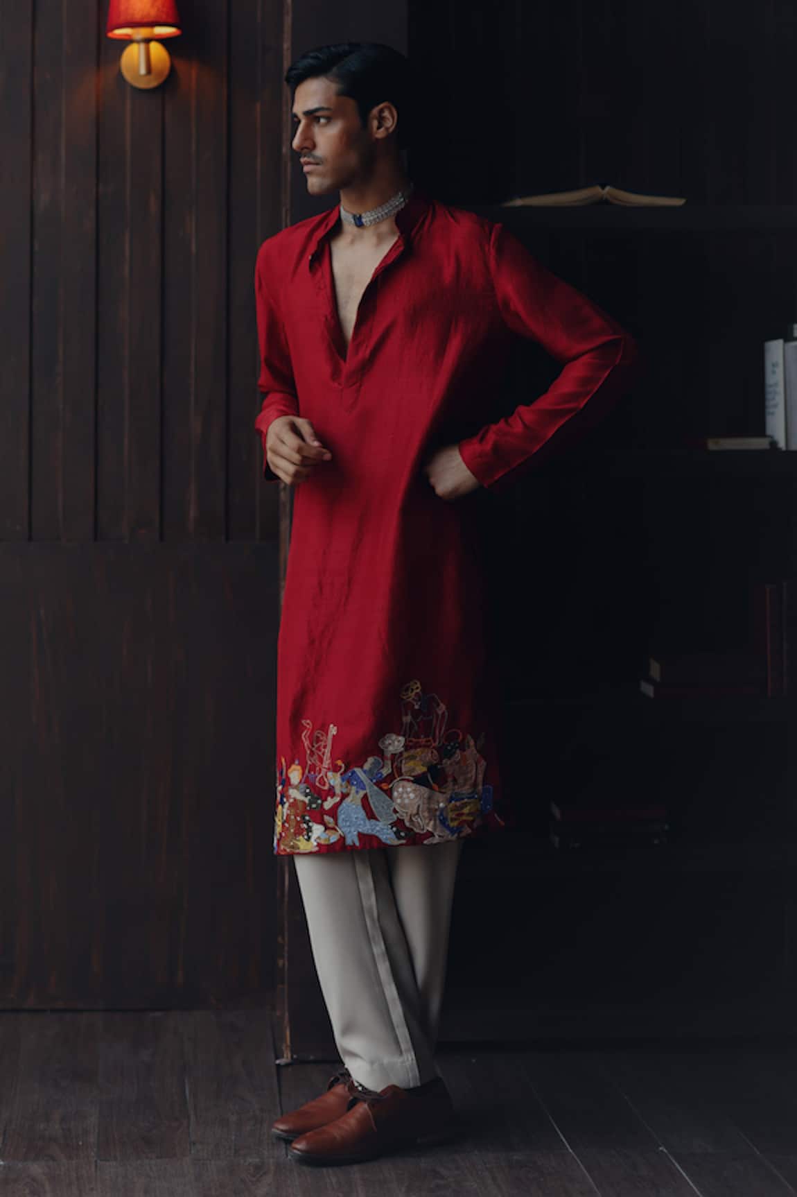 Twenty Nine Raasleela Patchwork Embroidered Kurta Set