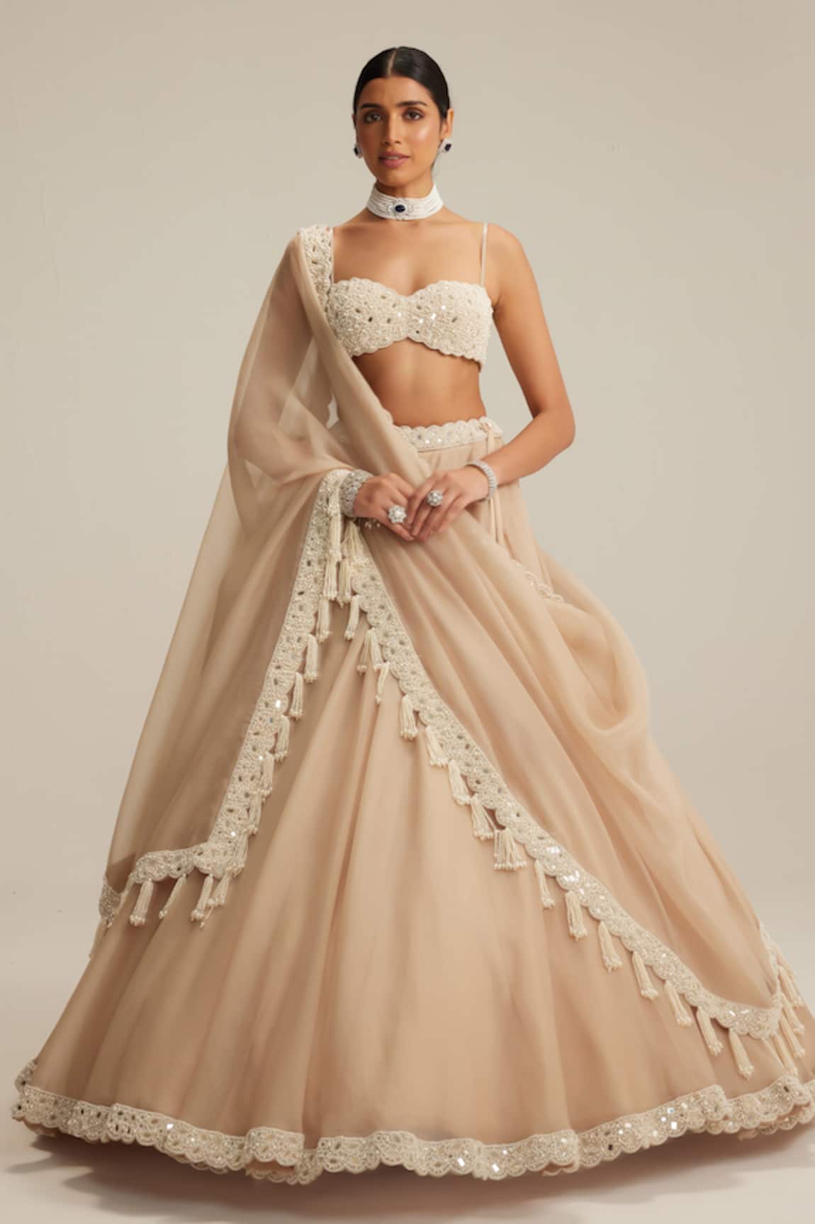 Vvani By Vani Vats Organza Lehenga Set