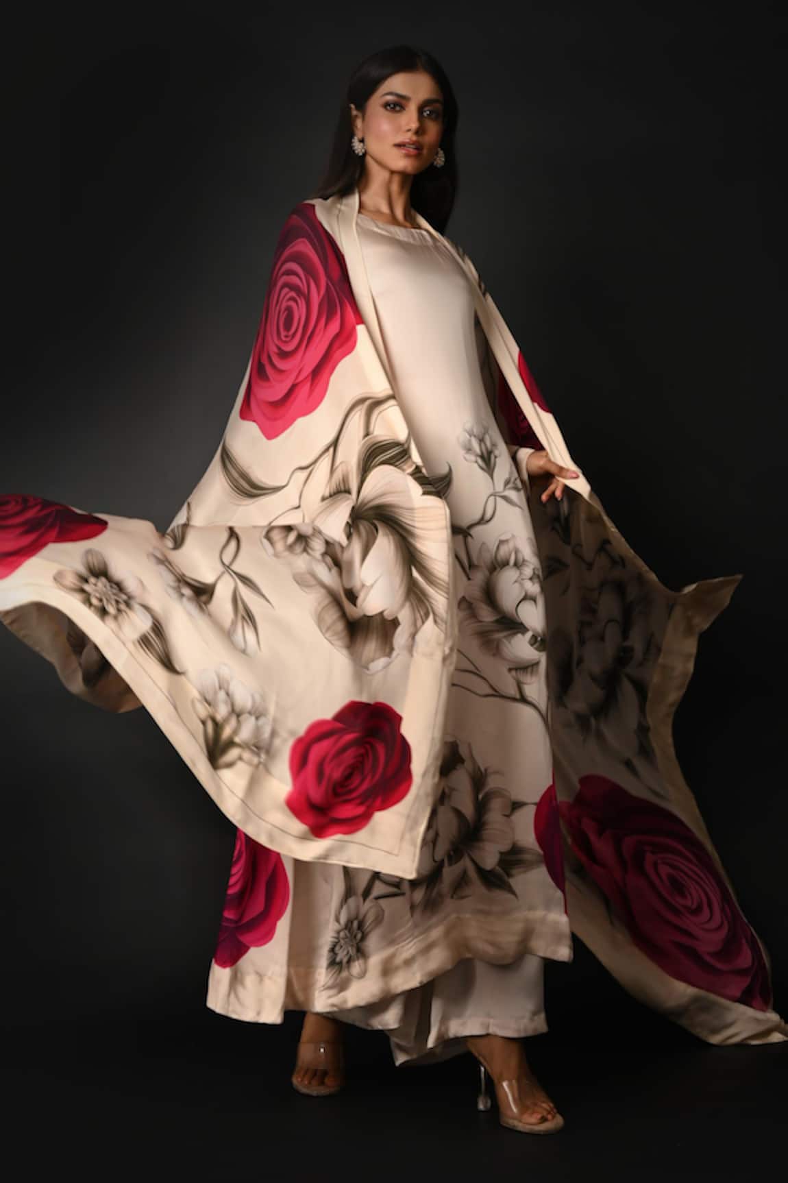 ISADAA BY ROTNA DUTT Digital Printed Kurta, Pant & Dupatta Set