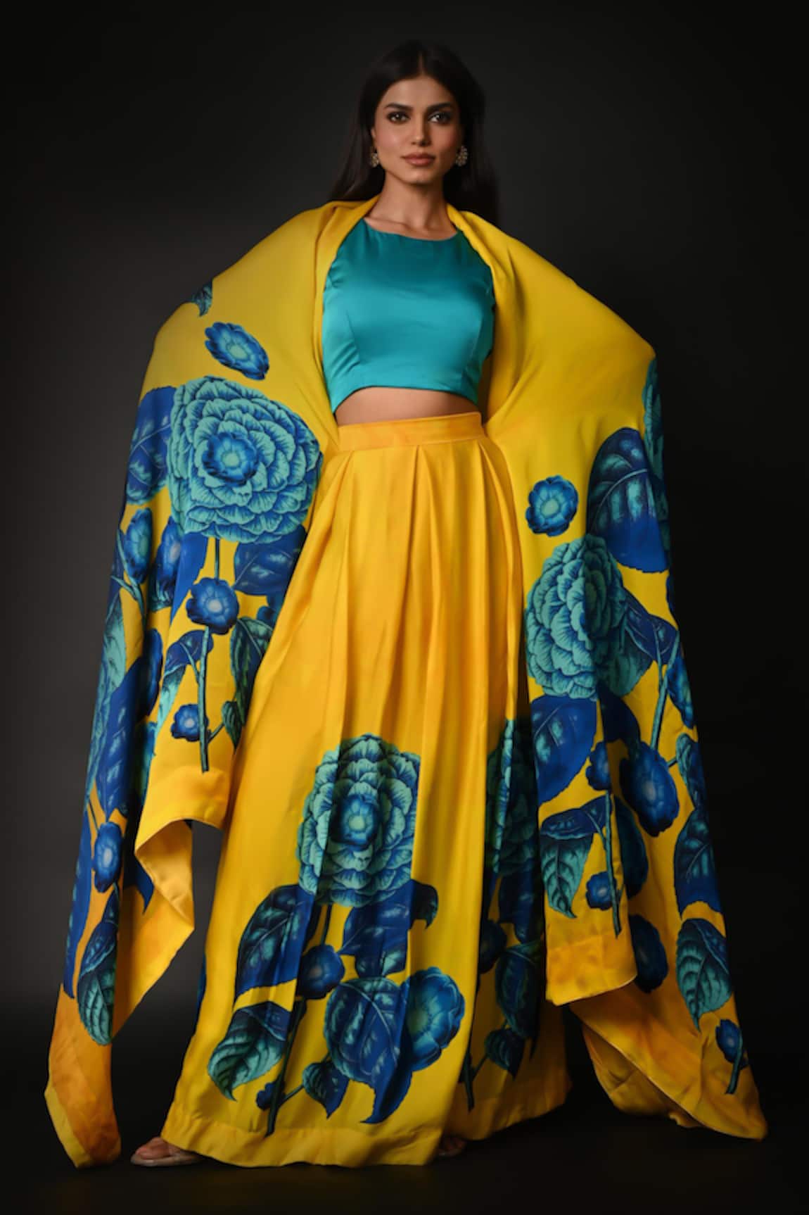 ISADAA BY ROTNA DUTT Digital Print Lehenga Set With Dupatta