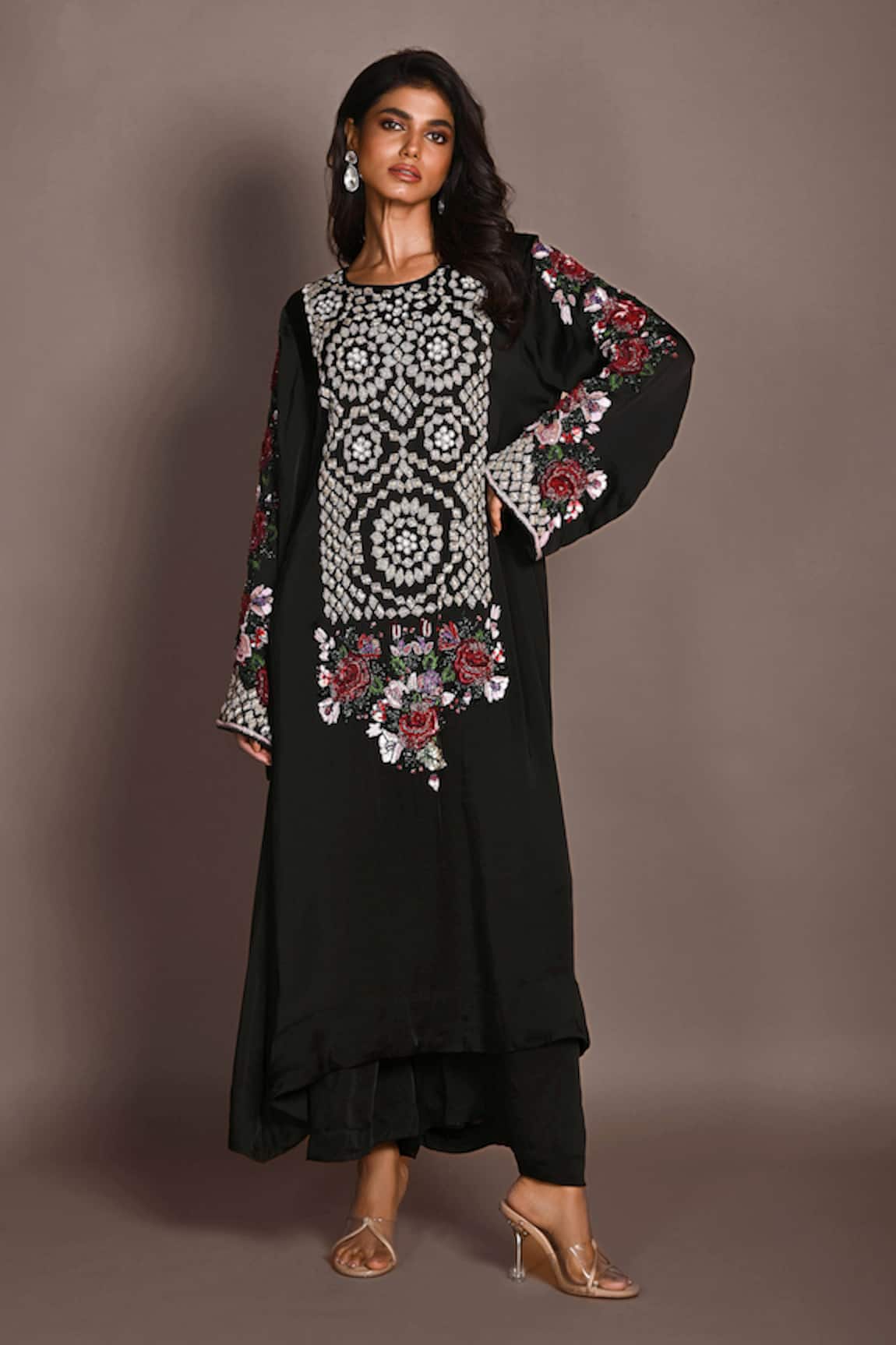 ISADAA BY ROTNA DUTT Sequins & Cutdana Hand Embroidered Kurta Set