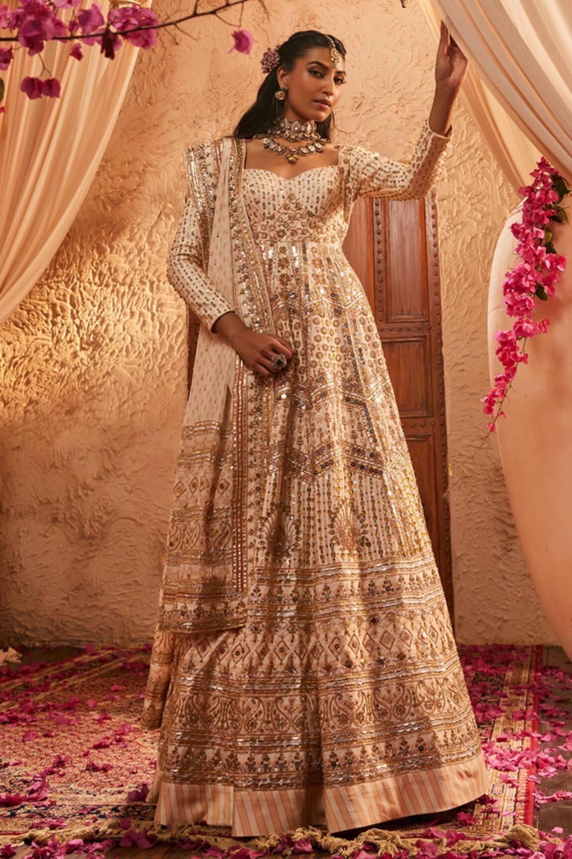 The Royaleum Mehzarin Embroidered Anarkali & Dupatta 