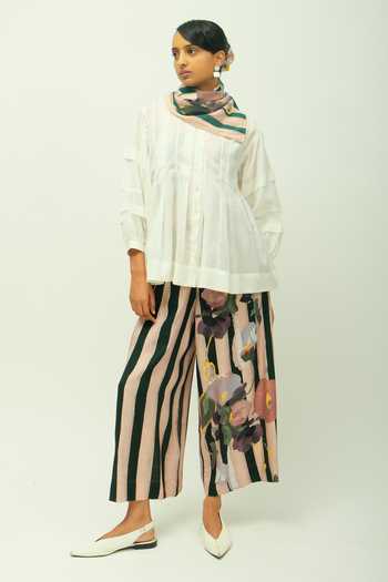 OFRIDA Boheme Dotted Dobby Paneled Top 