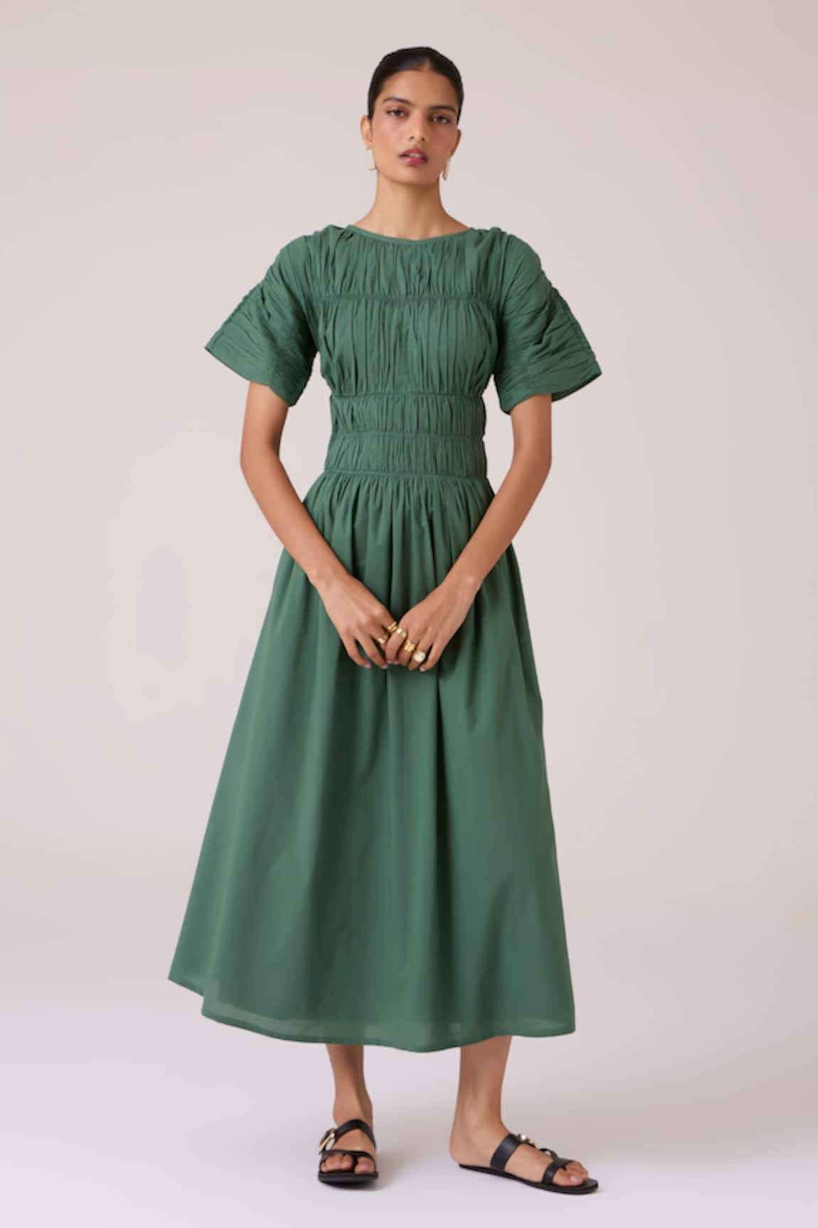 The Summer House Selara Green Midi Dress 
