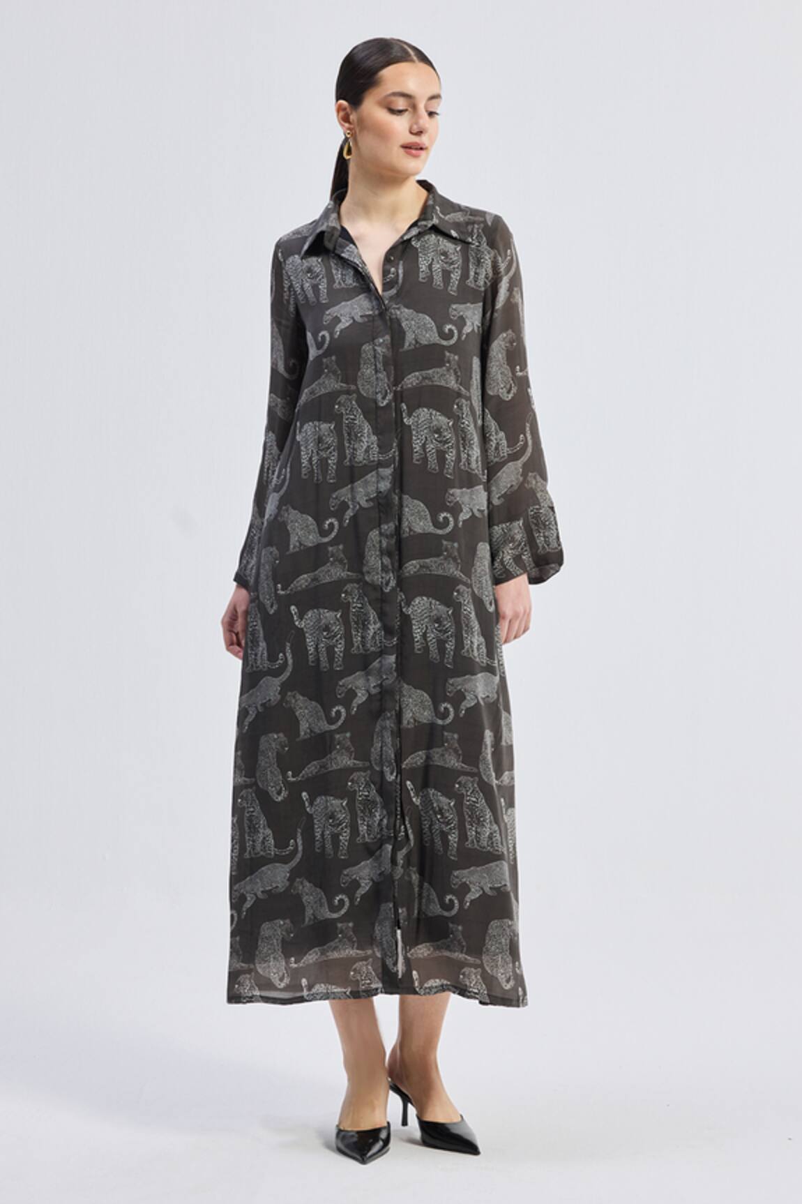 Reistor Animal Print Maxi Dress