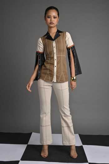Veera Wear Contour Flare Sleeve Top & Trouser Set 