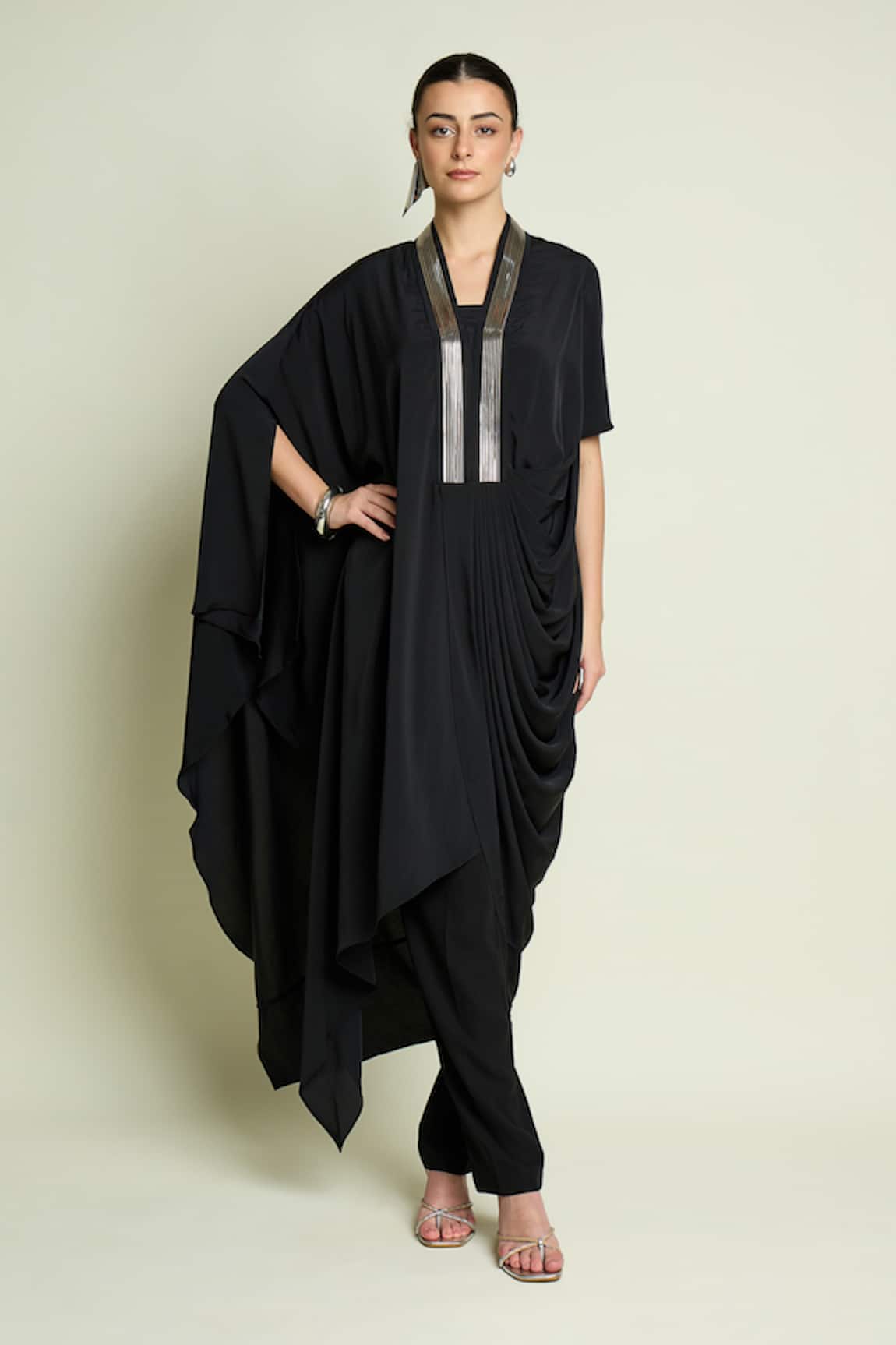 Aakaar Draped Tunic & Pant Set 