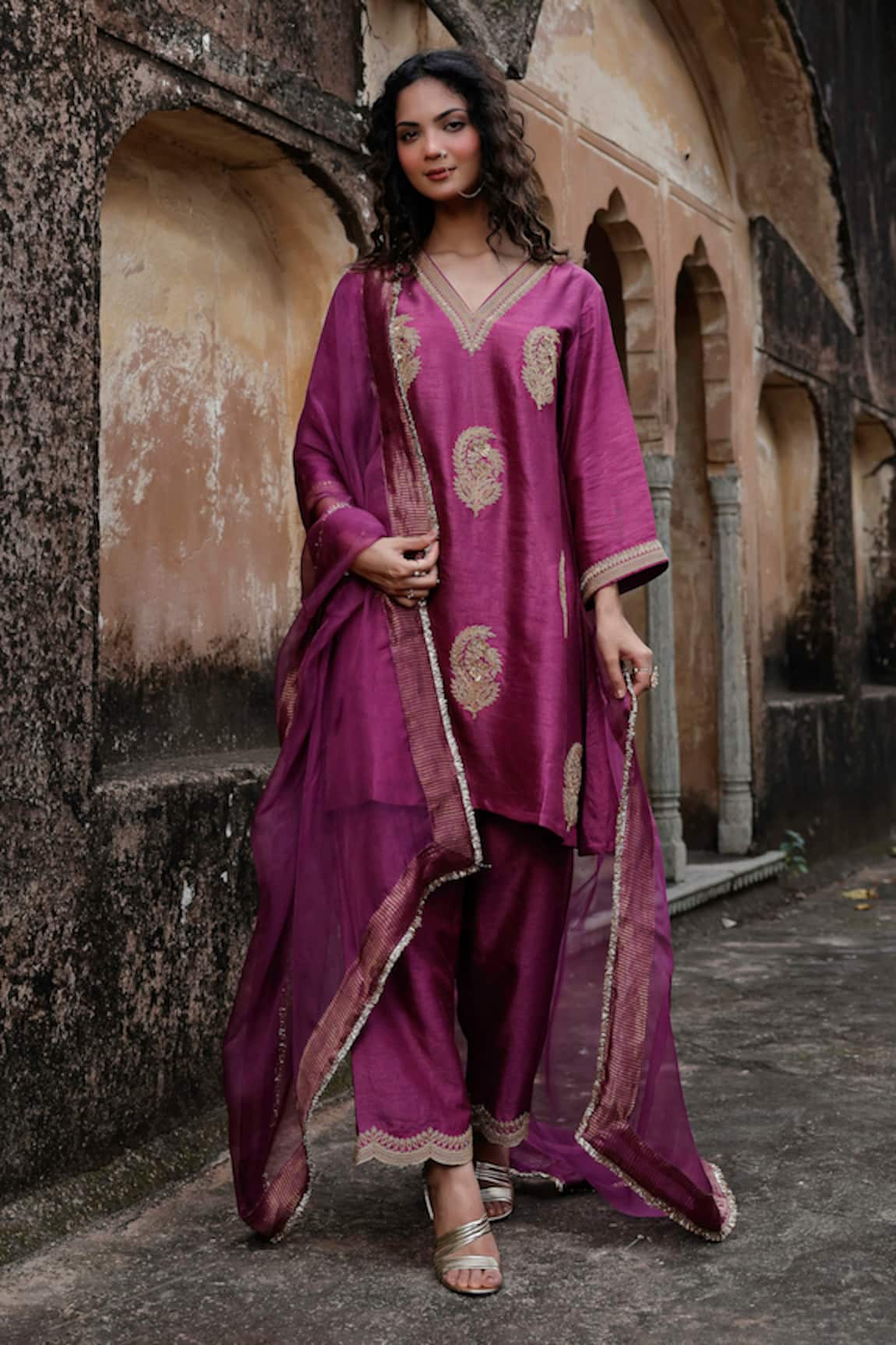 Charu Makkar Preeto Embroidered Kurta Set