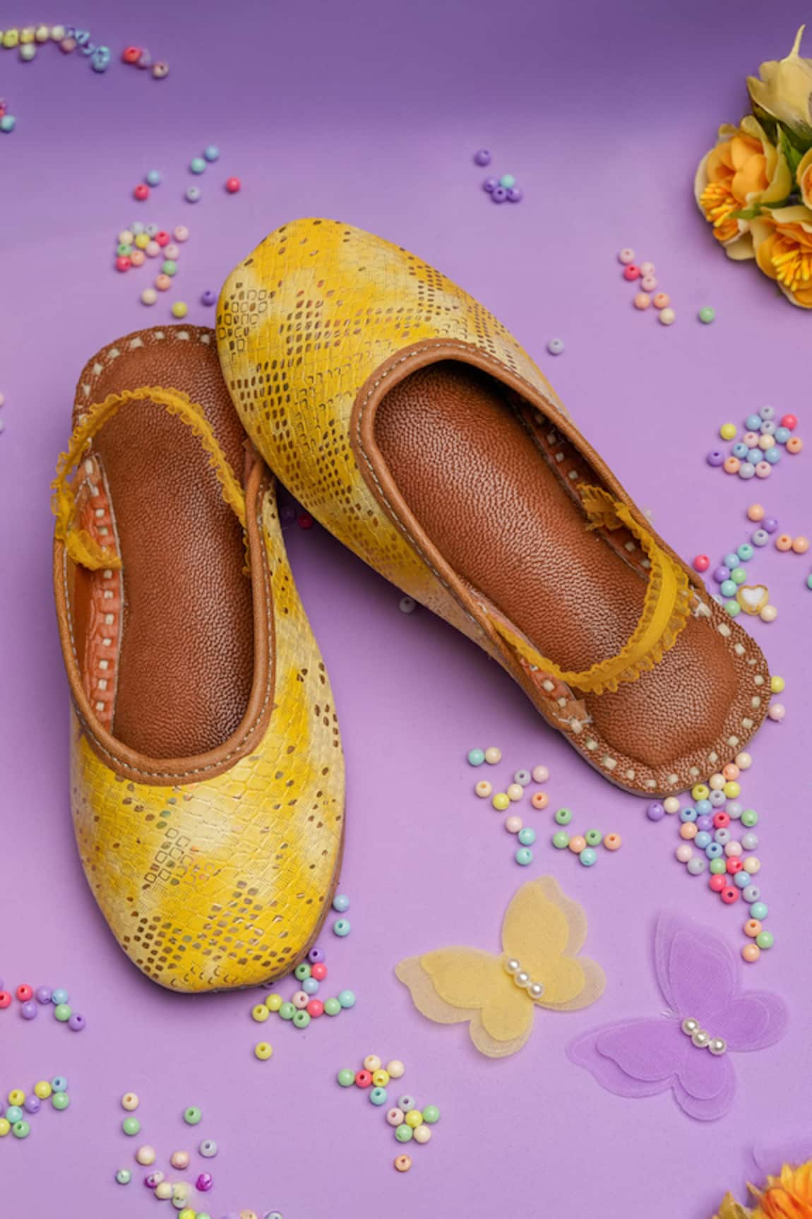 Hello JR Zinnia Textured Pattern Mules