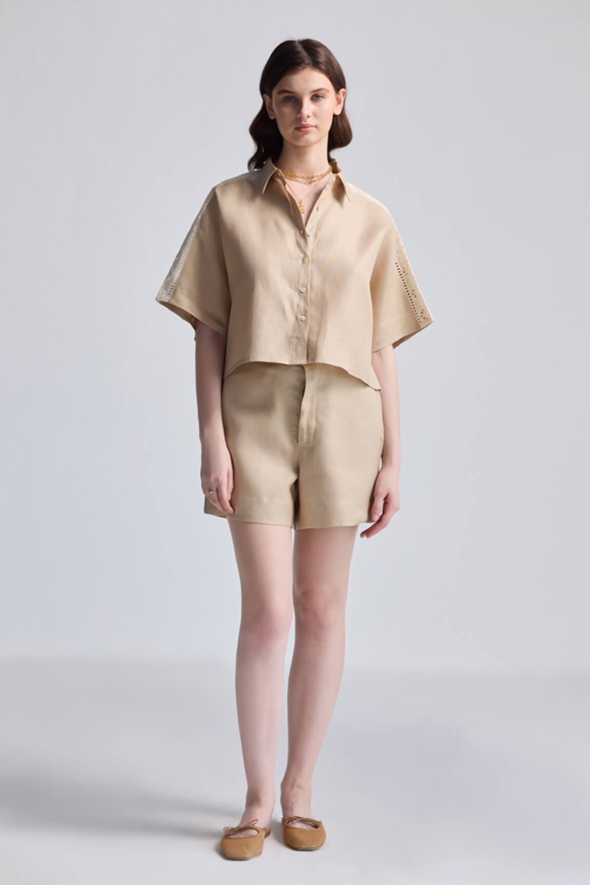 Reistor Boxy Shirt & Drawstring Shorts Set