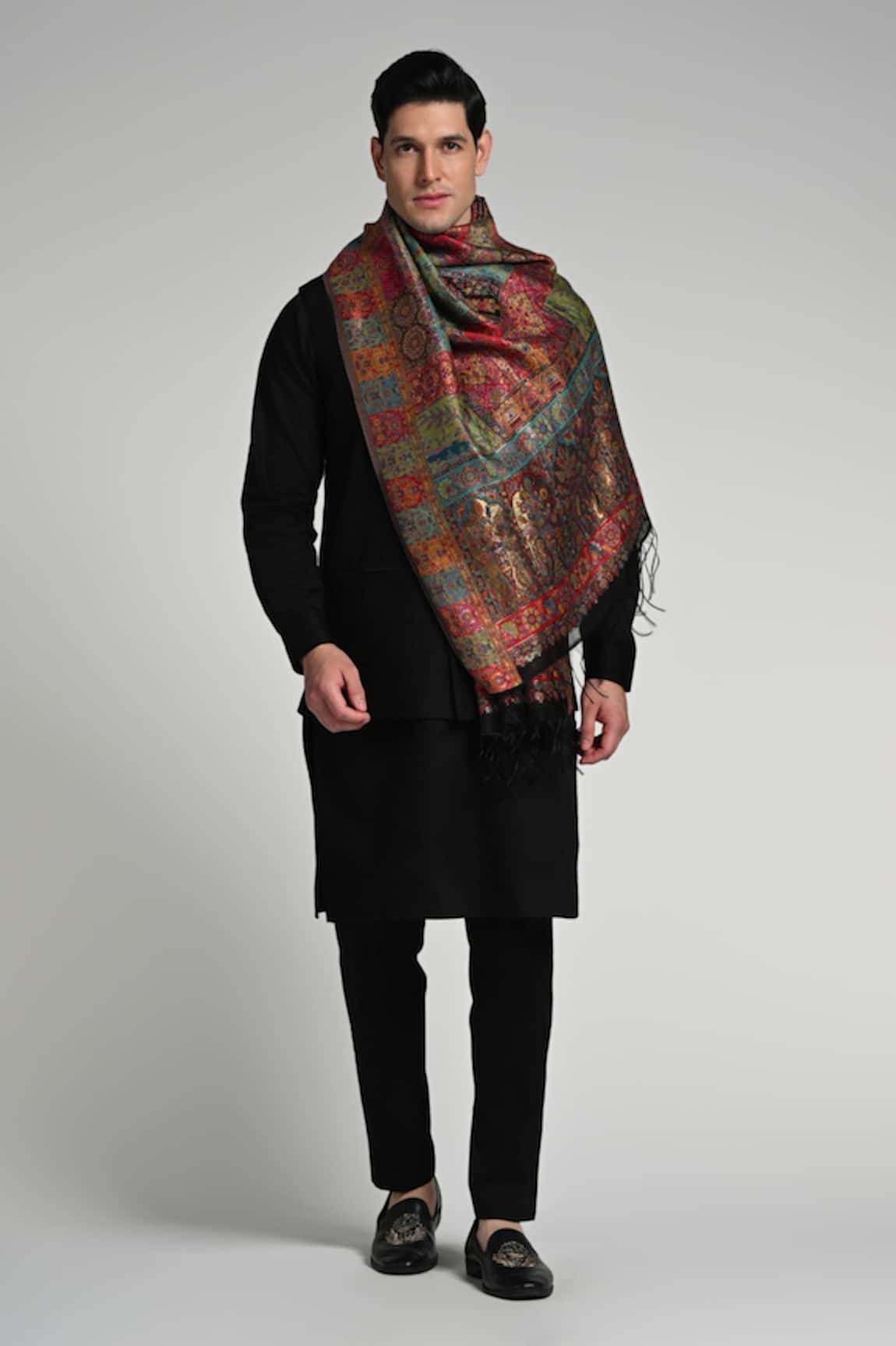 Taroob Taroob Kashmiri Silk Kaani Stole