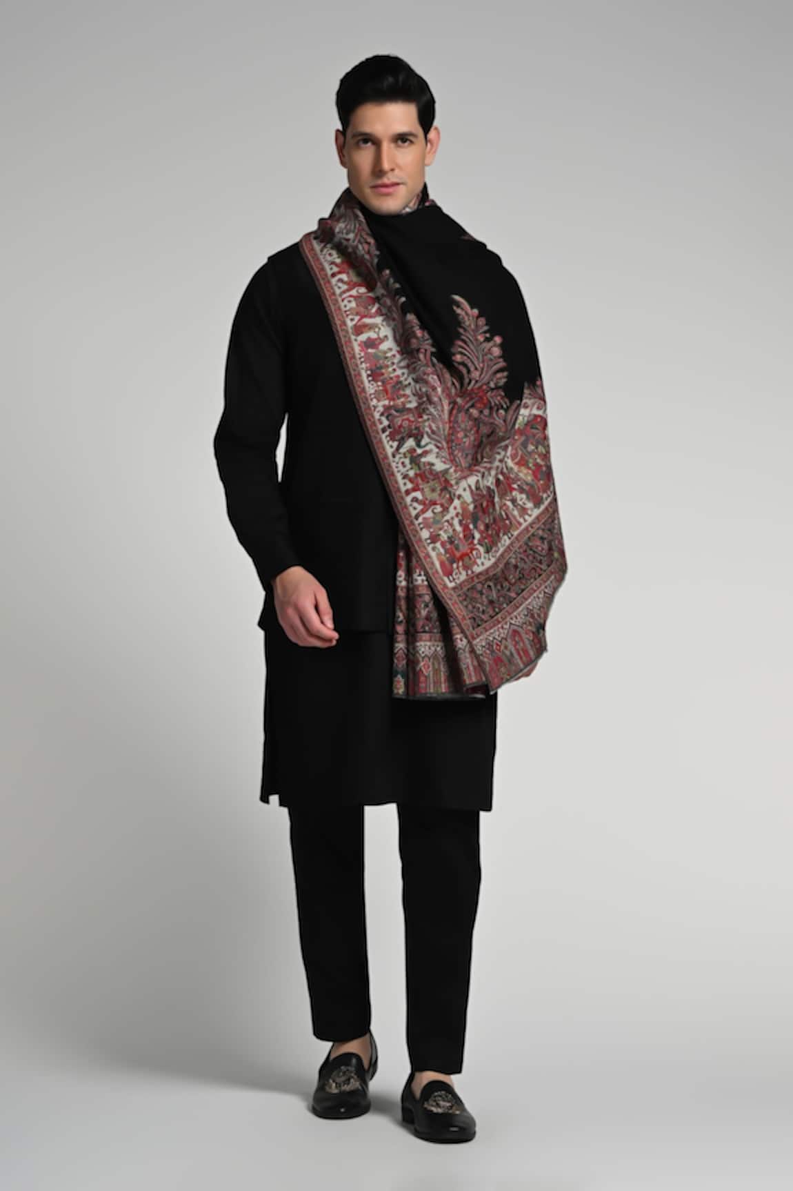 Taroob Taroob Kashmiri Fine Wool Multicolor Kaani Shawl