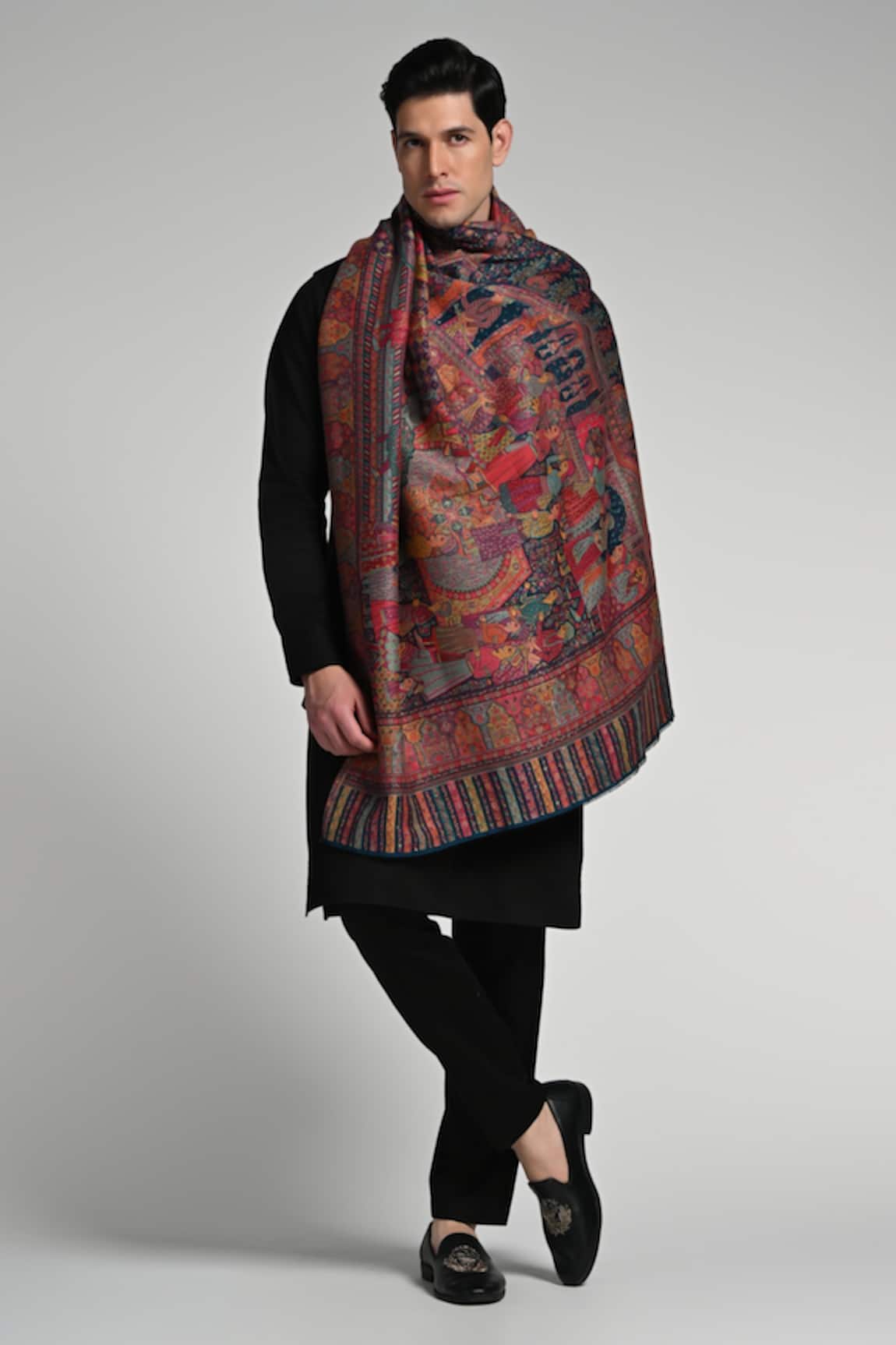 Taroob Taroob Majestic Raj-Mahal Fine Wool Kaani Shawl