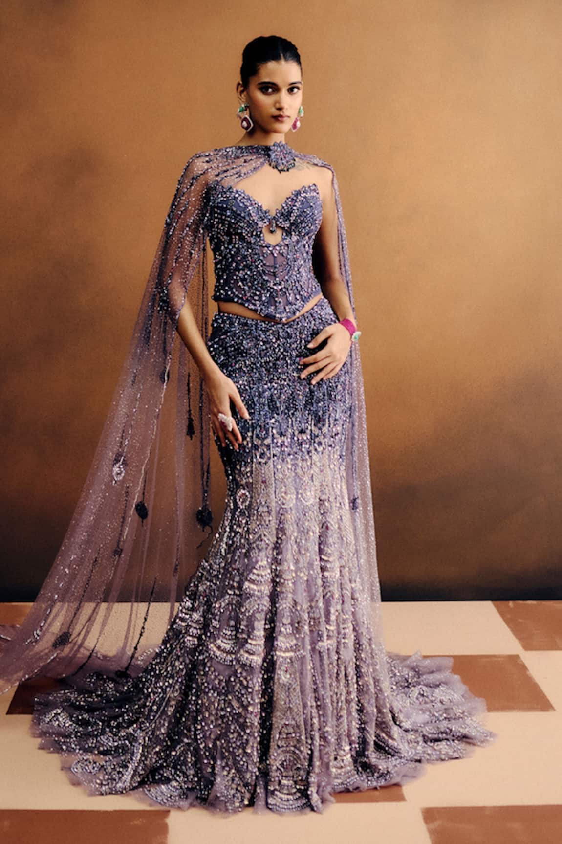 Dolly J Aurora Violette Corset & Skirt Set