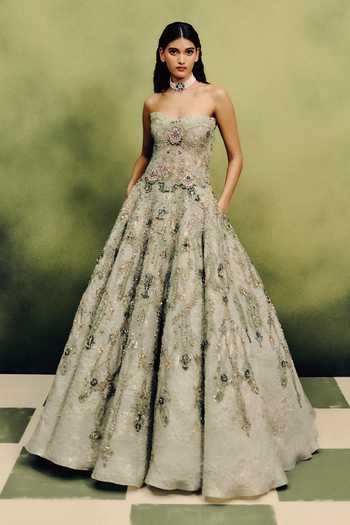Dolly J Jardin Bandeau Gown 