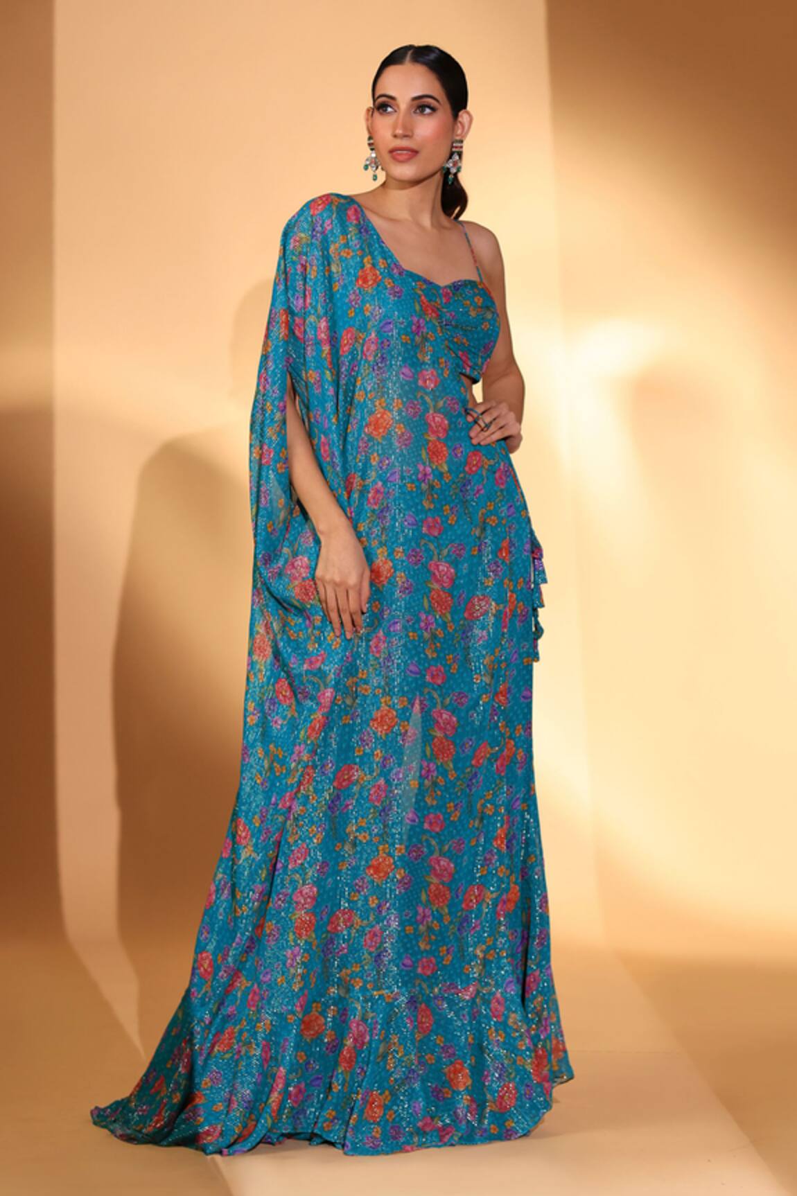 Kiyohra Astrid Gardenia Print Pant Set 