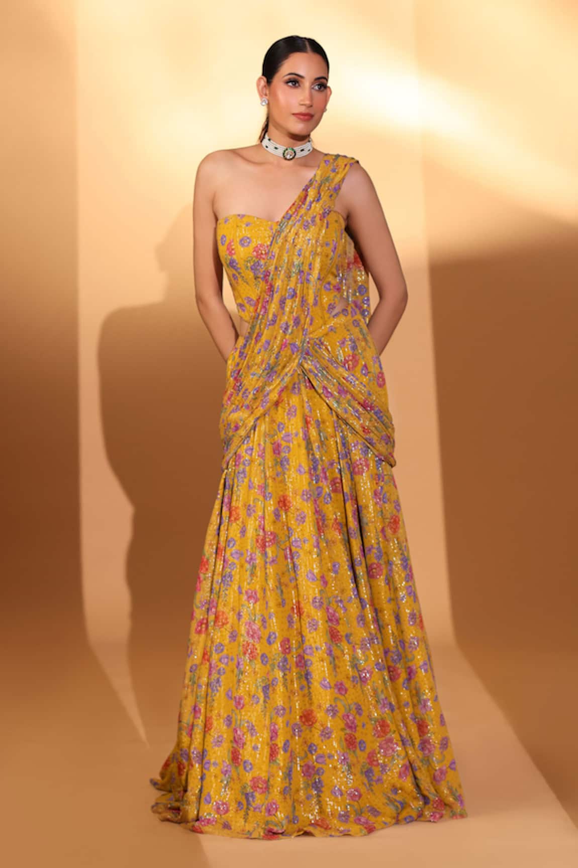 Kiyohra Sera Pre-Draped Lehenga Saree With Blouse