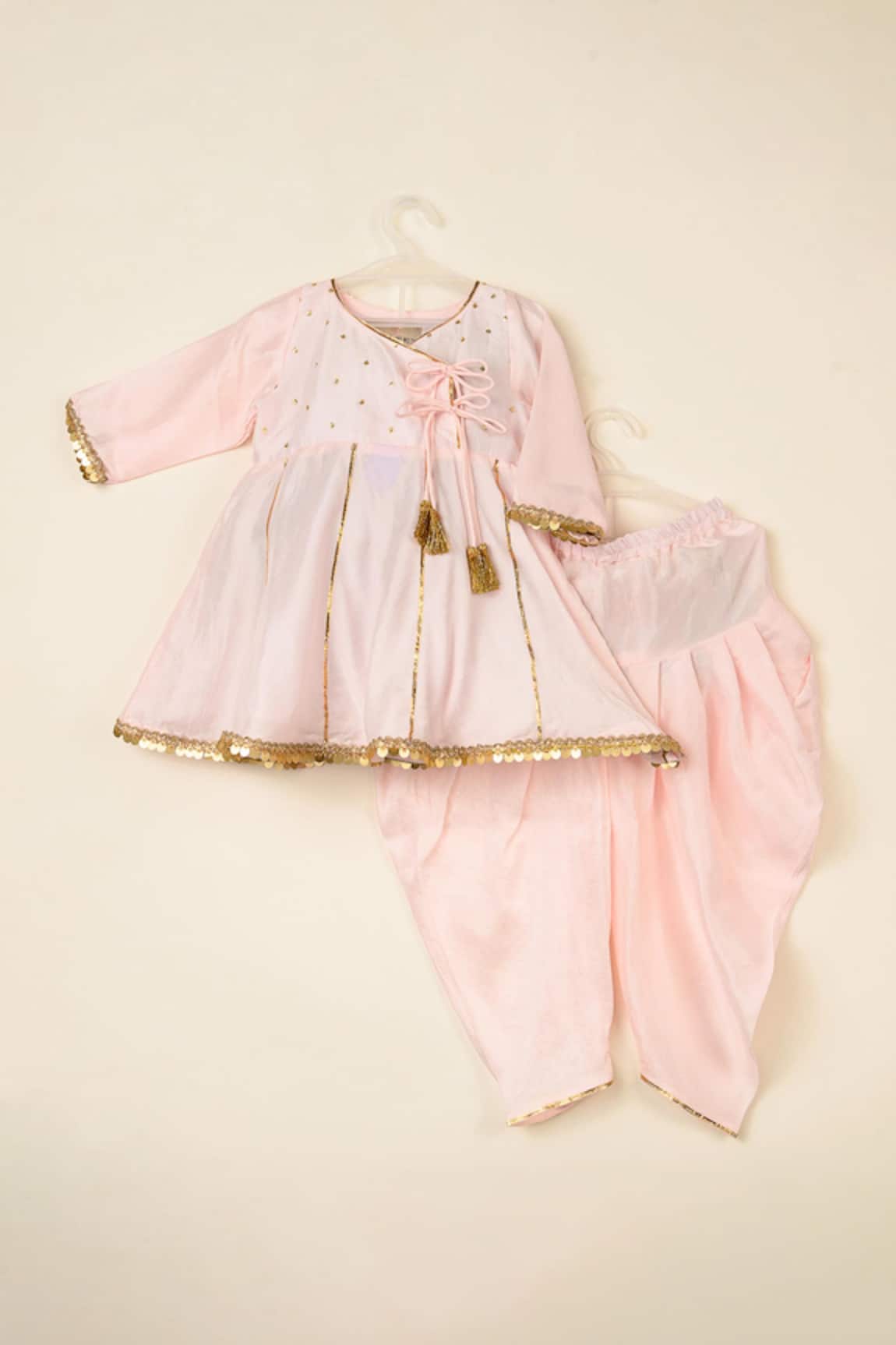 Darleen Kids Couture Meher Embroidered Kurta With Dhoti Pant