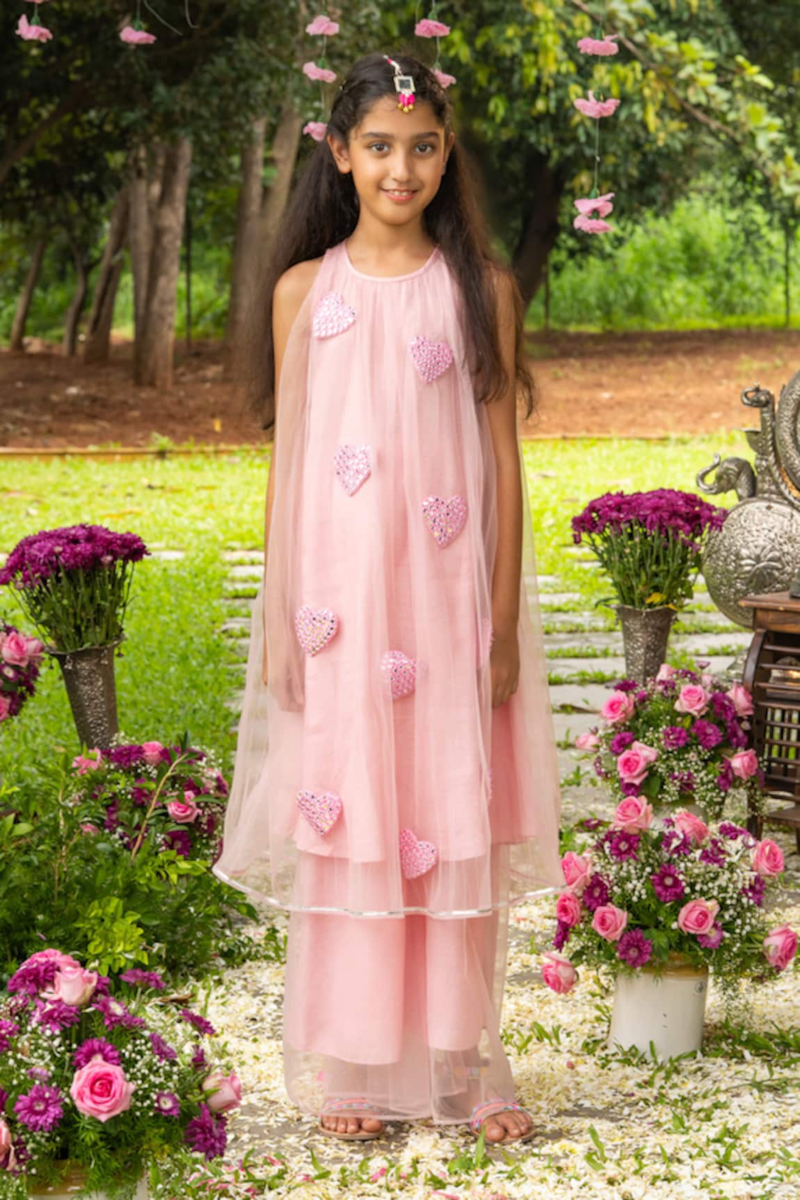 Panchhi By Kanupriya Tibrewala Dil Tunic & Palazzo Set