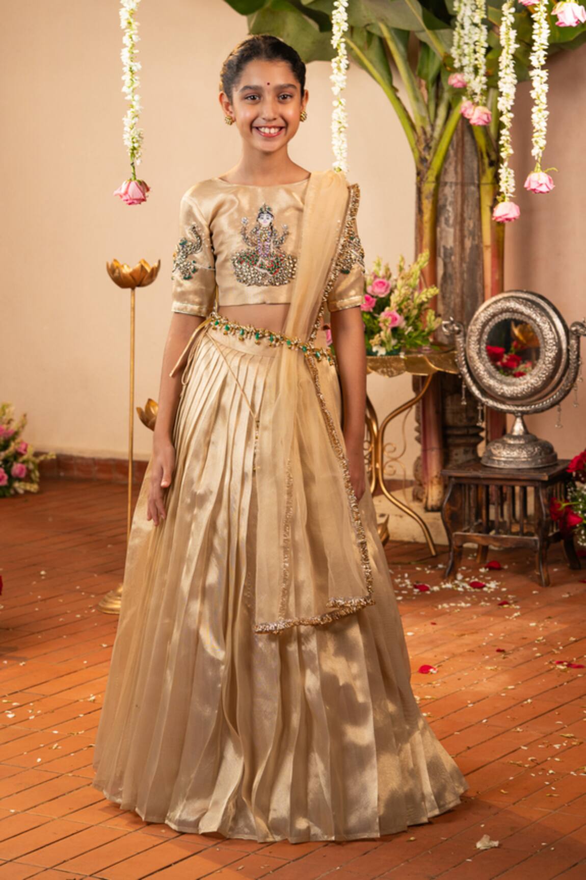 Panchhi By Kanupriya Tibrewala Gaja Lakshmi Lehenga Set