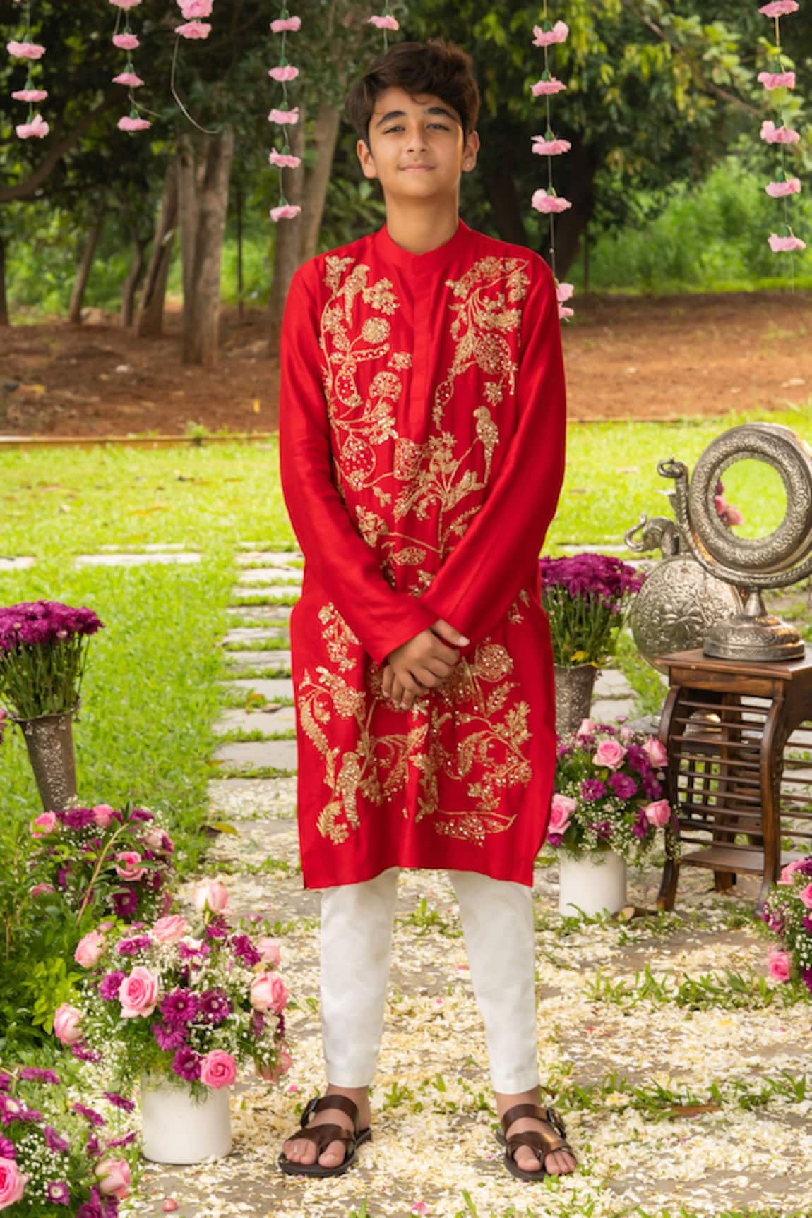Panchhi By Kanupriya Tibrewala Anaar Bagh Kurta Set