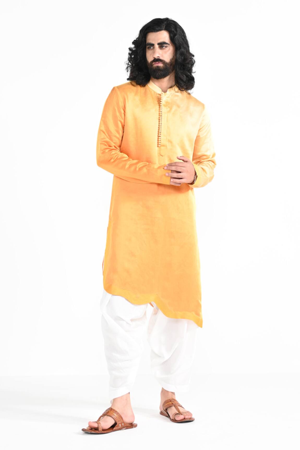 Kalpana Naik Yellow Ombre Ombre Kurta & Salwar Set 