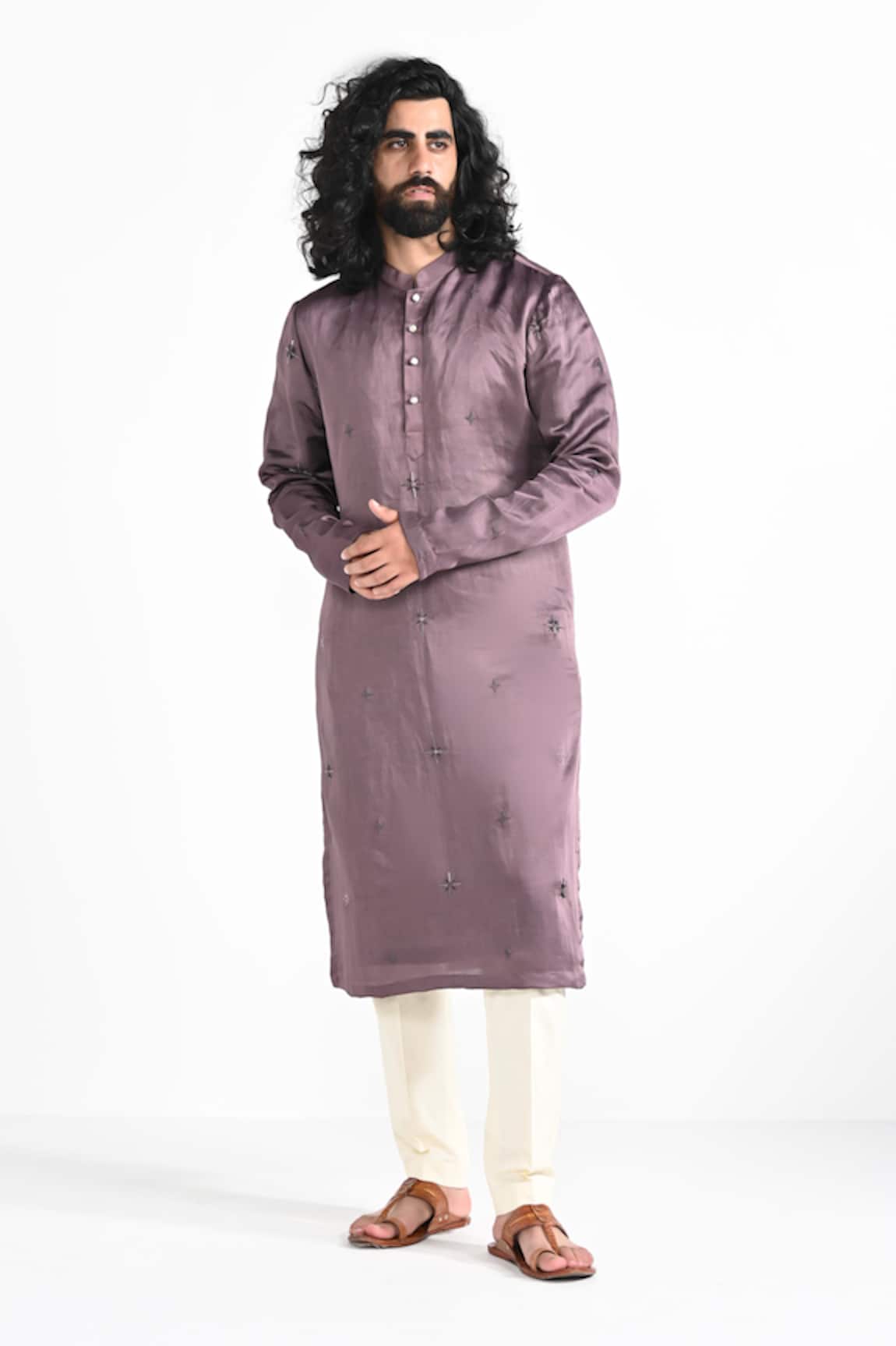 Kalpana Naik Twilight Pink Kurta & Pant Pajama Set 