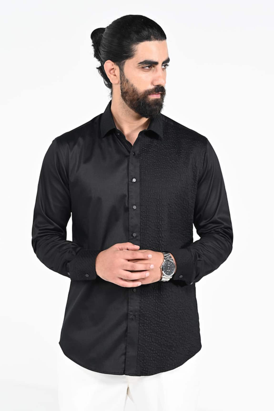 Kalpana Naik One Sided Pintucks One Sided Pintuck Shirt 